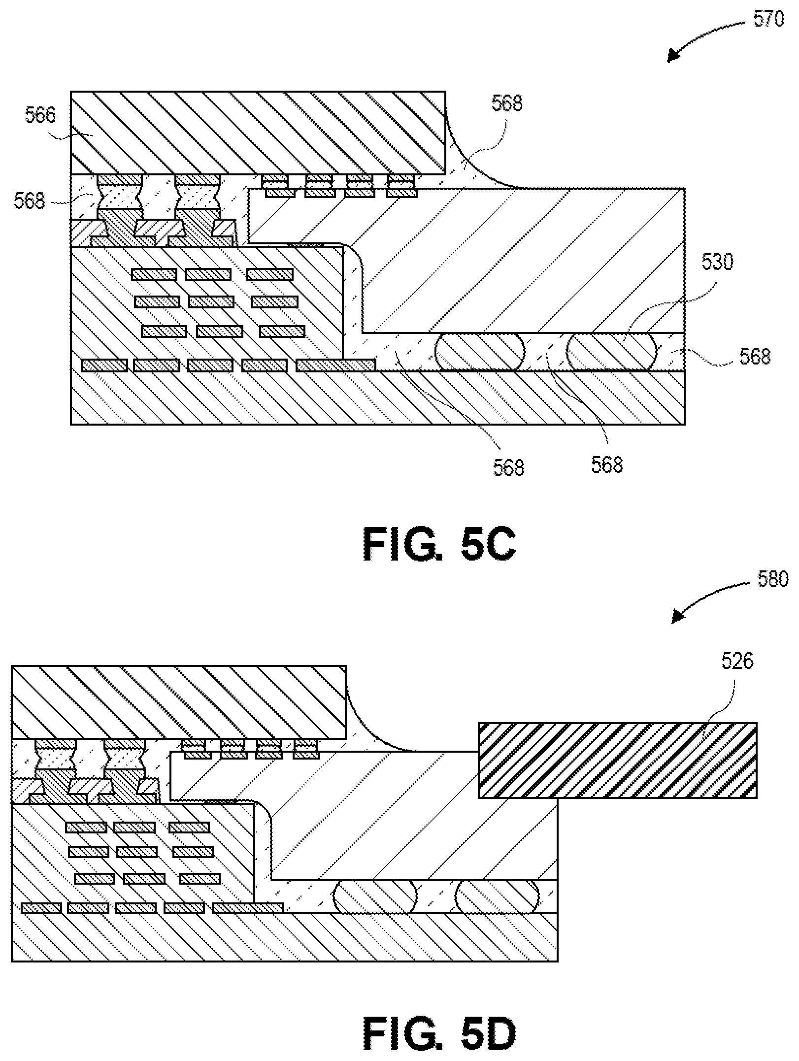 Patent US12599050 Figure 6 – Multi-level die coupled with a substrate