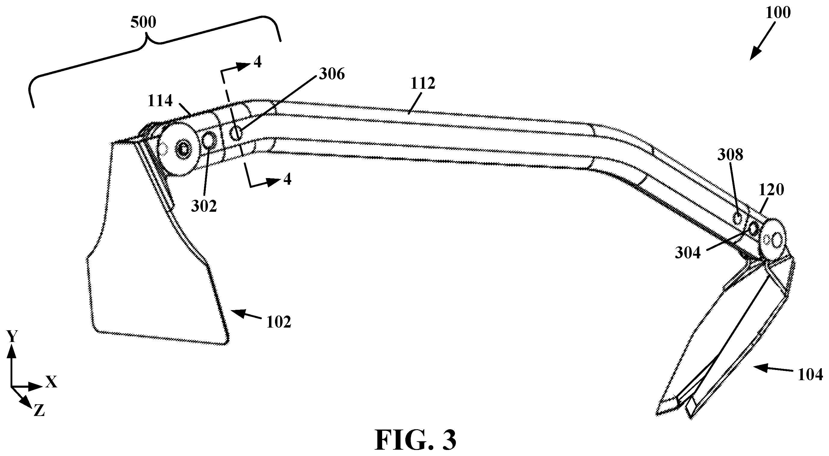 Patent US12599051 Figure 3 – Garden implement