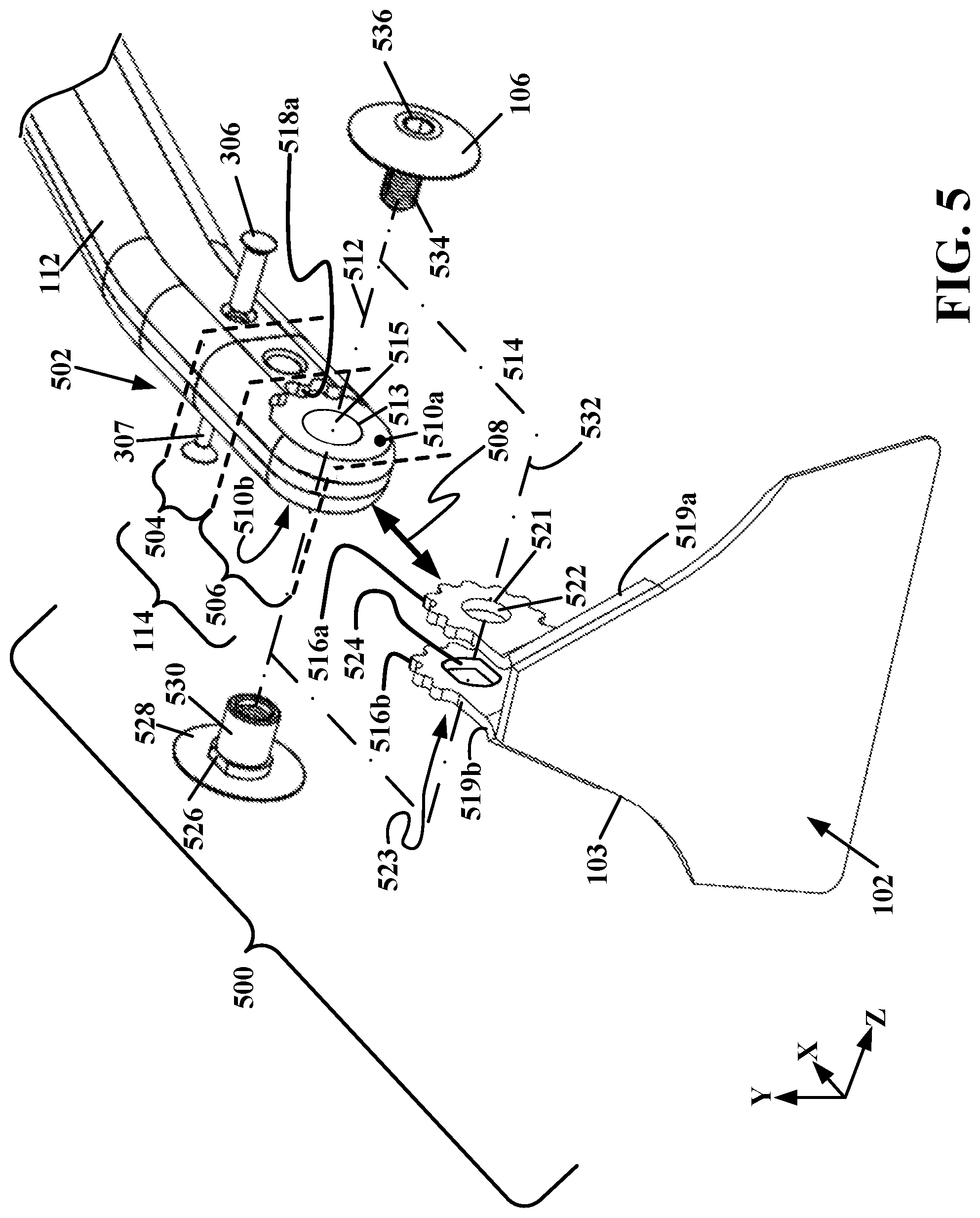 Patent US12599051 Figure 5 – Garden implement