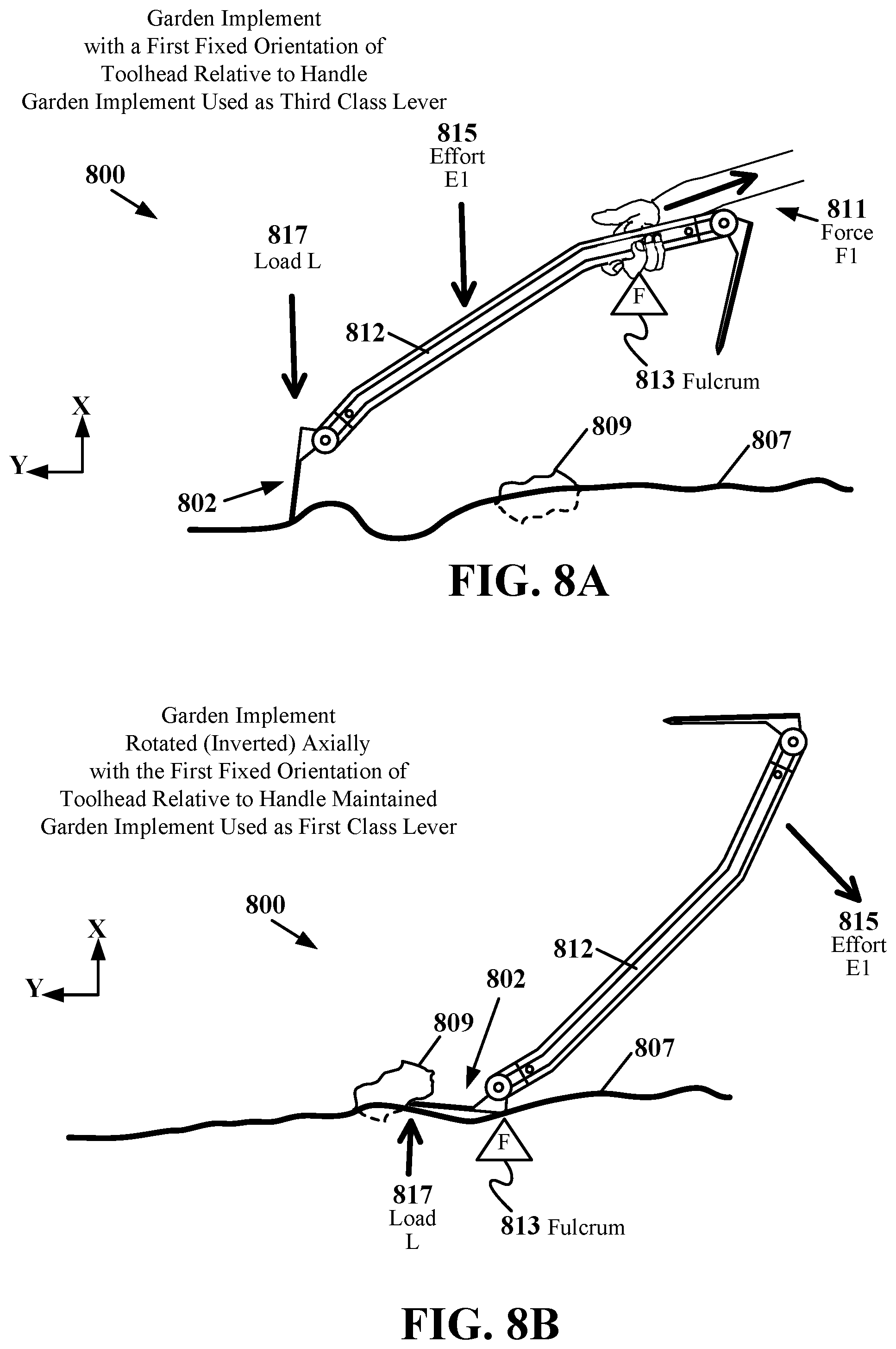 Patent US12599051 Figure 8 – Garden implement