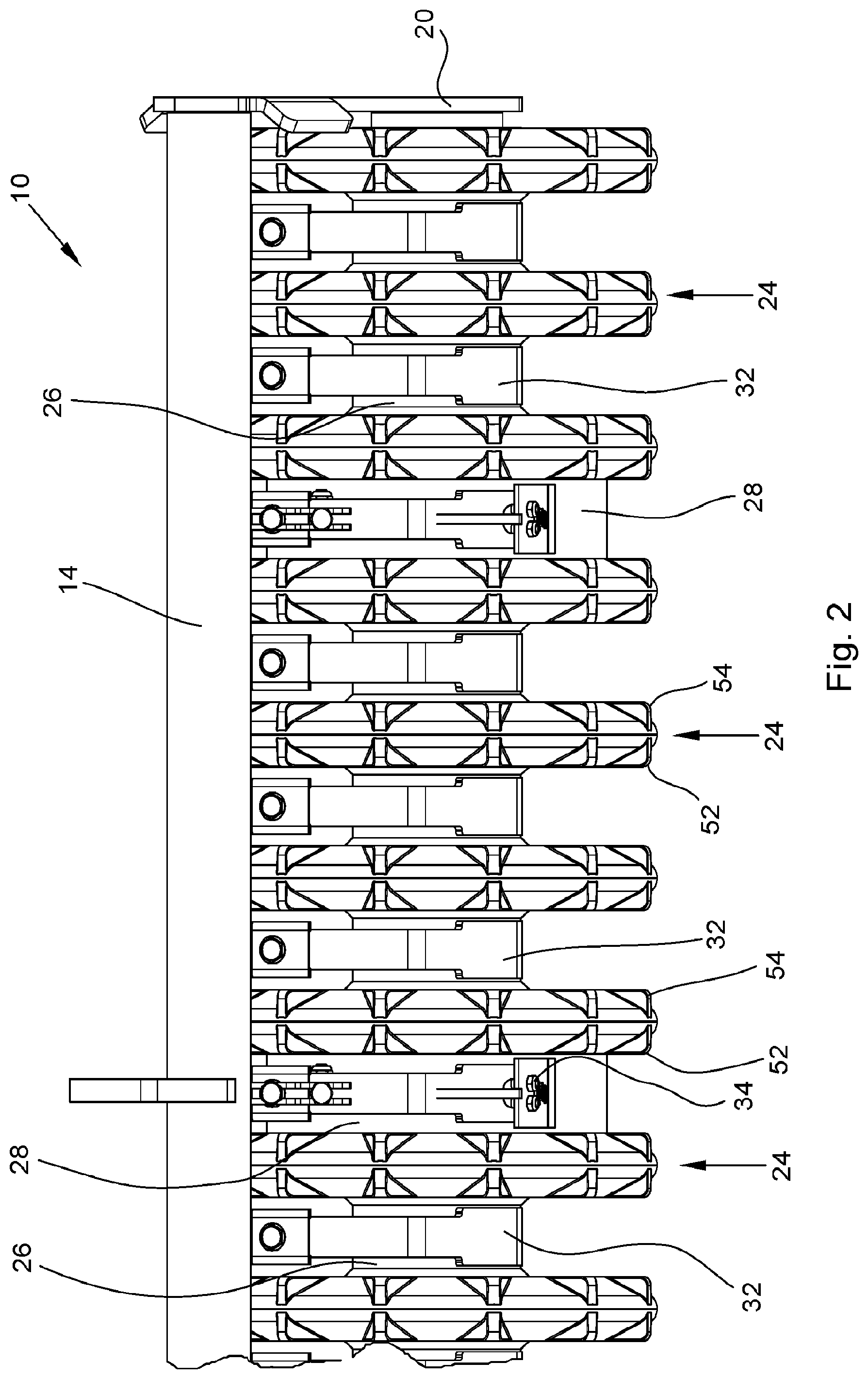 Patent US12599052 Figure 2 – Soil cultivation device
