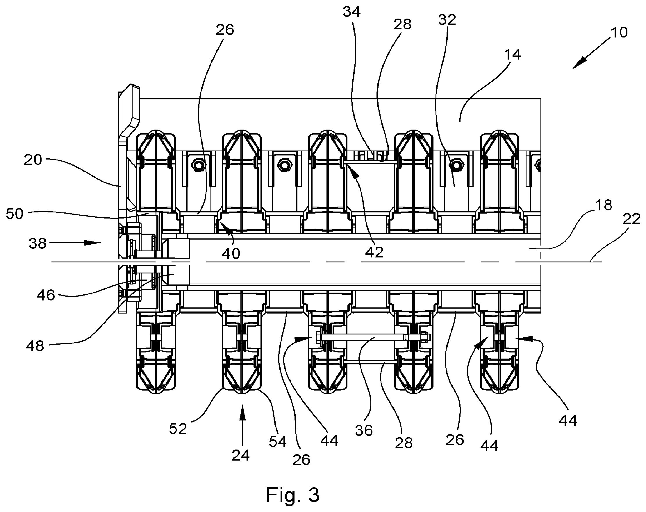 Patent US12599052 Figure 3 – Soil cultivation device