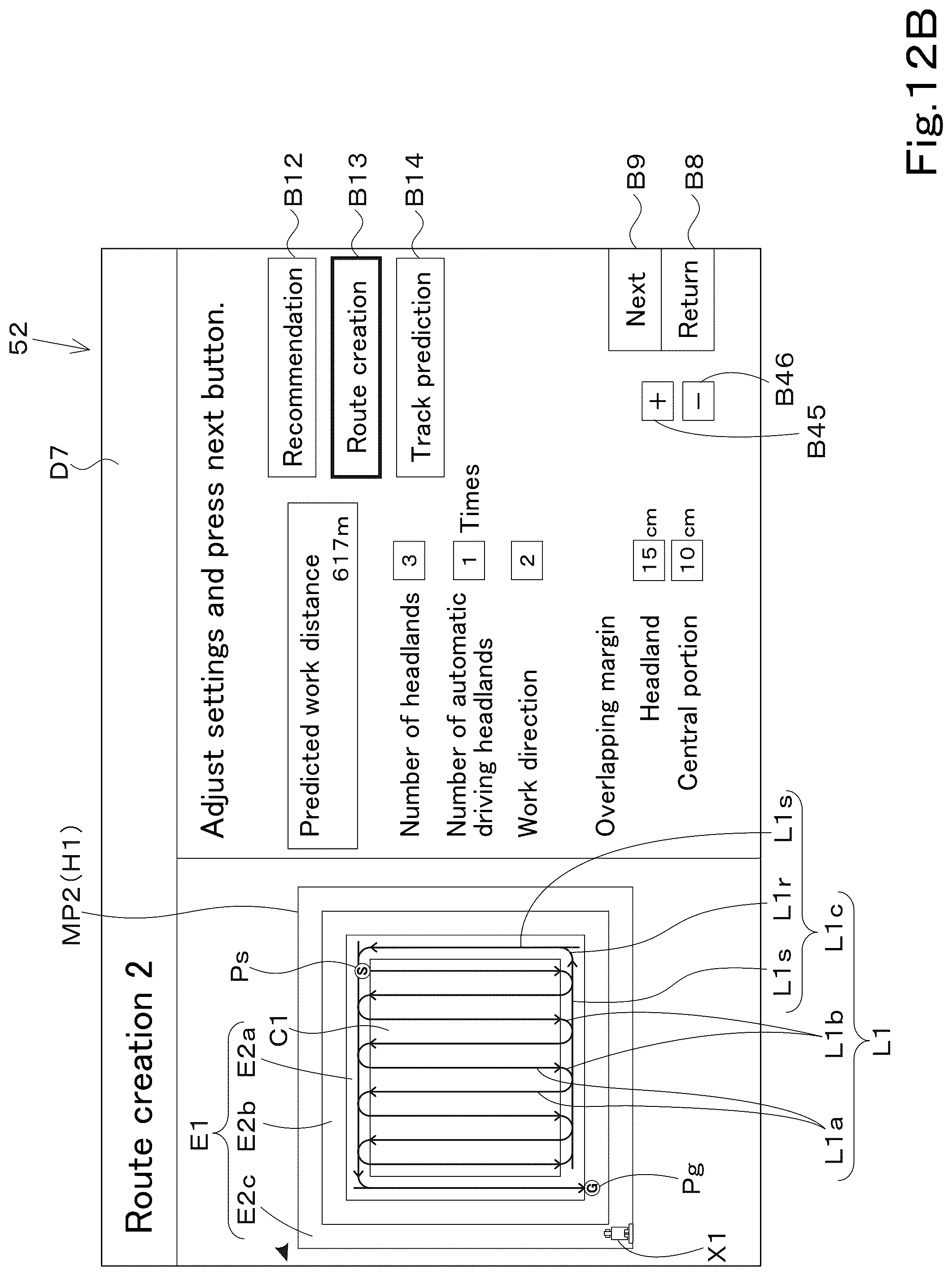 Patent US12599054 Figure 20 – Agricultural work assistance system, agricultural machine, and agricultural work assistance device