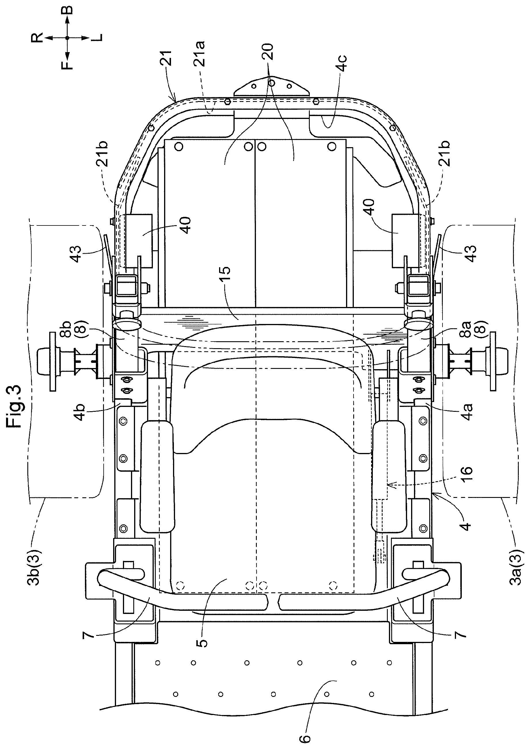 Patent US12599059 Figure 3 – Electric mower