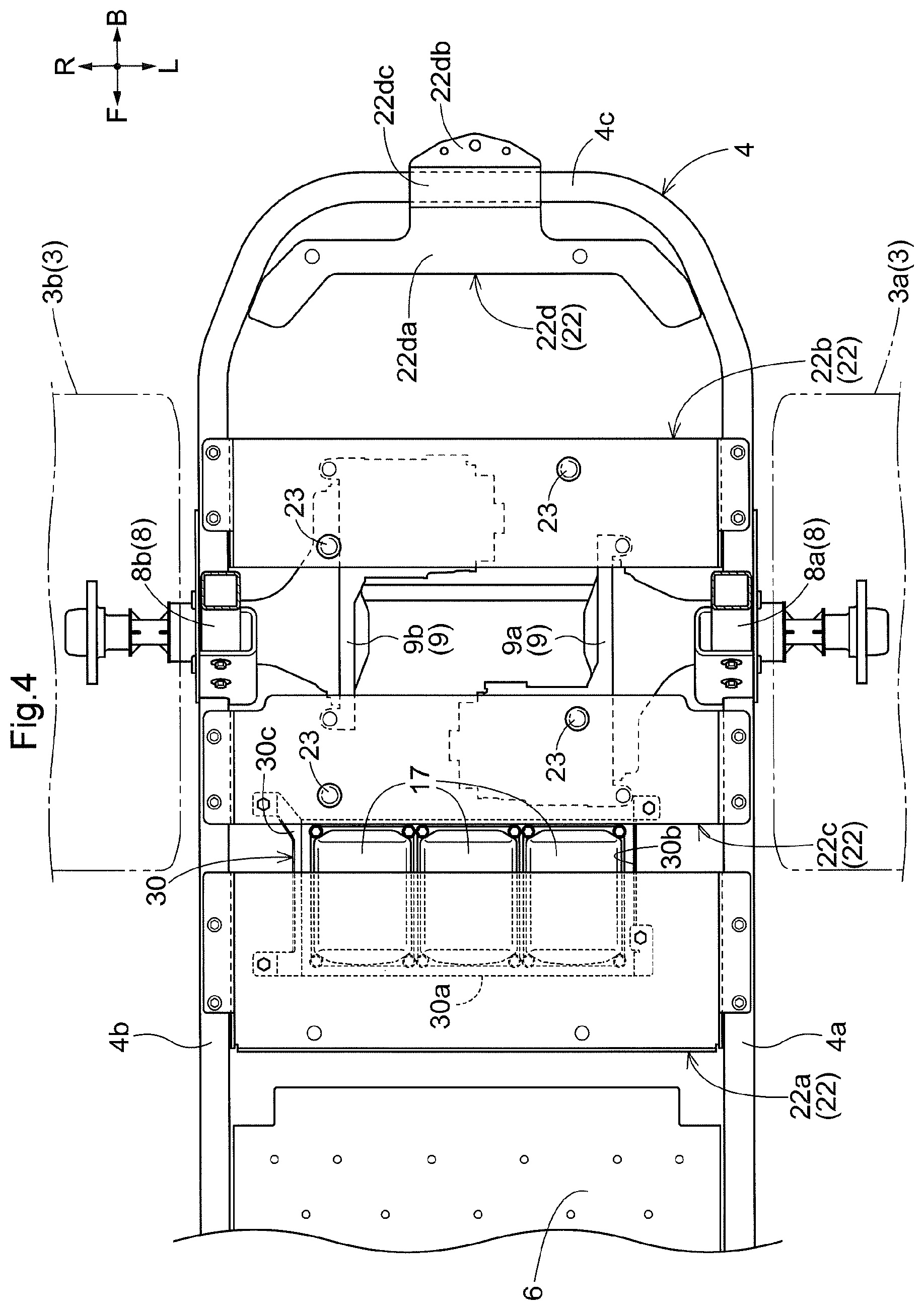 Patent US12599059 Figure 4 – Electric mower