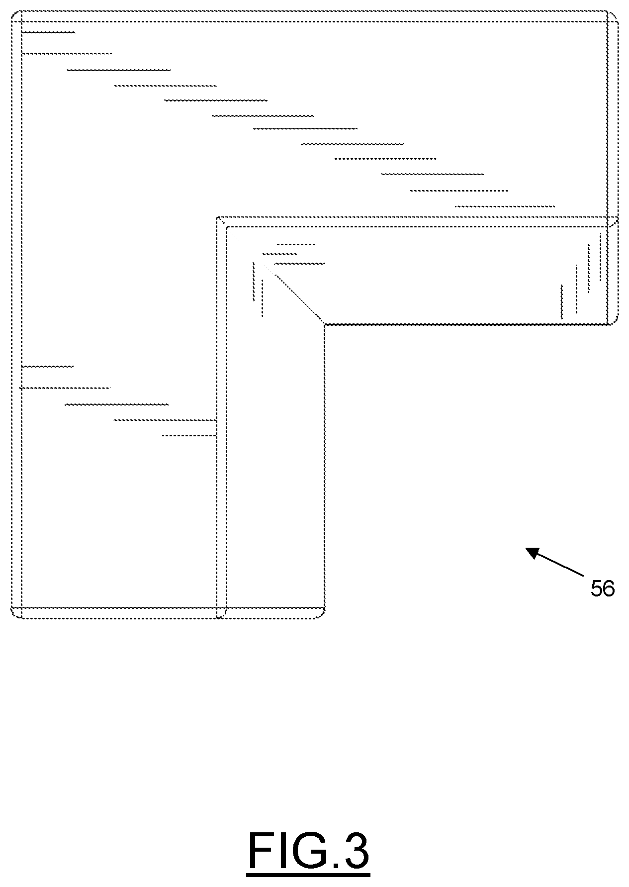Patent US12599064 Figure 3 – Landscape bed edging tool assembly