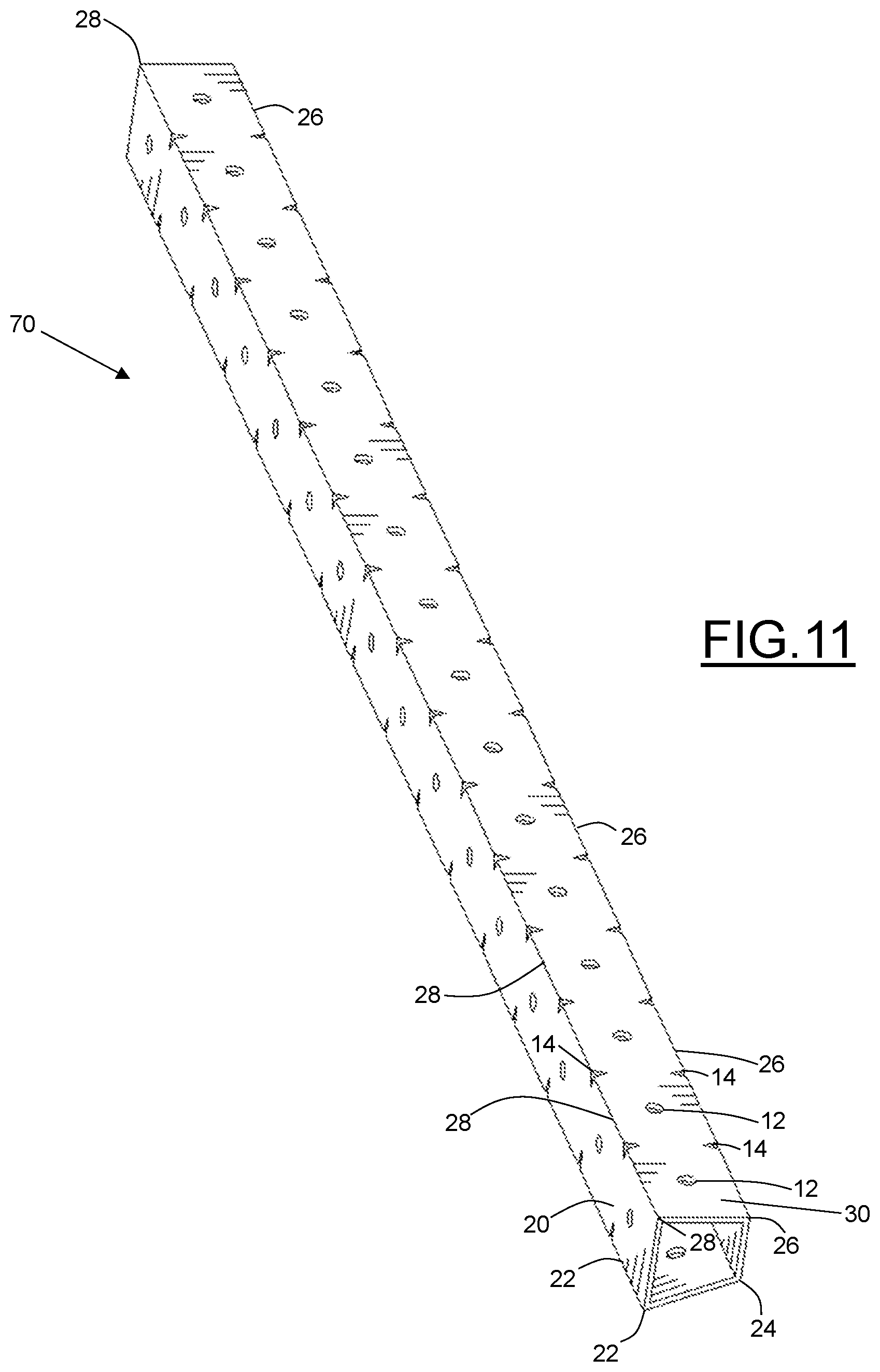 Patent US12599064 Figure 12 – Landscape bed edging tool assembly