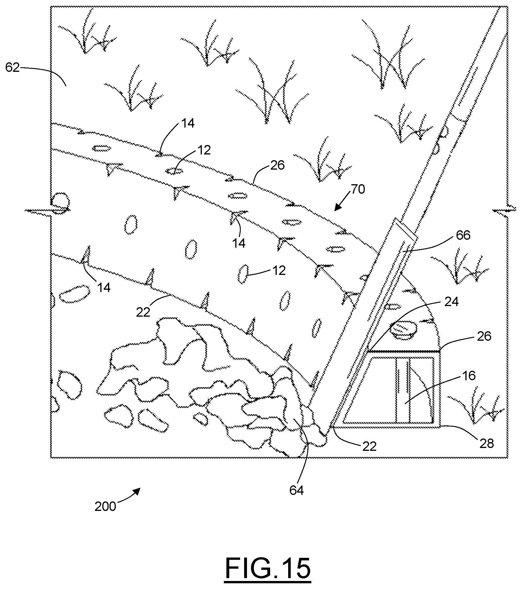 Patent US12599064 Figure 16 – Landscape bed edging tool assembly