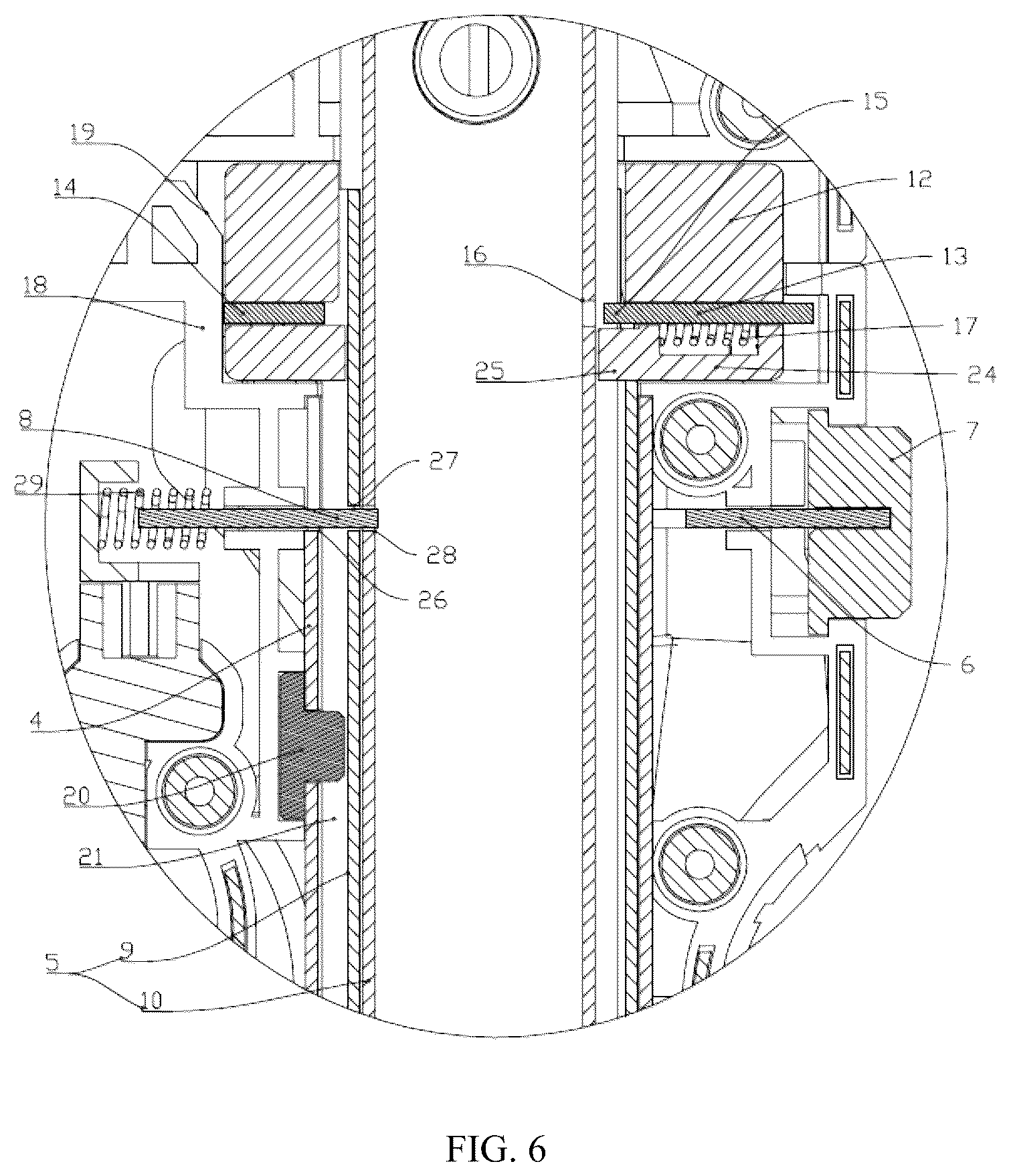 Patent US12599065 Figure 6 – Telescopic structure, telescopic blower, and telescopic electric chainsaw