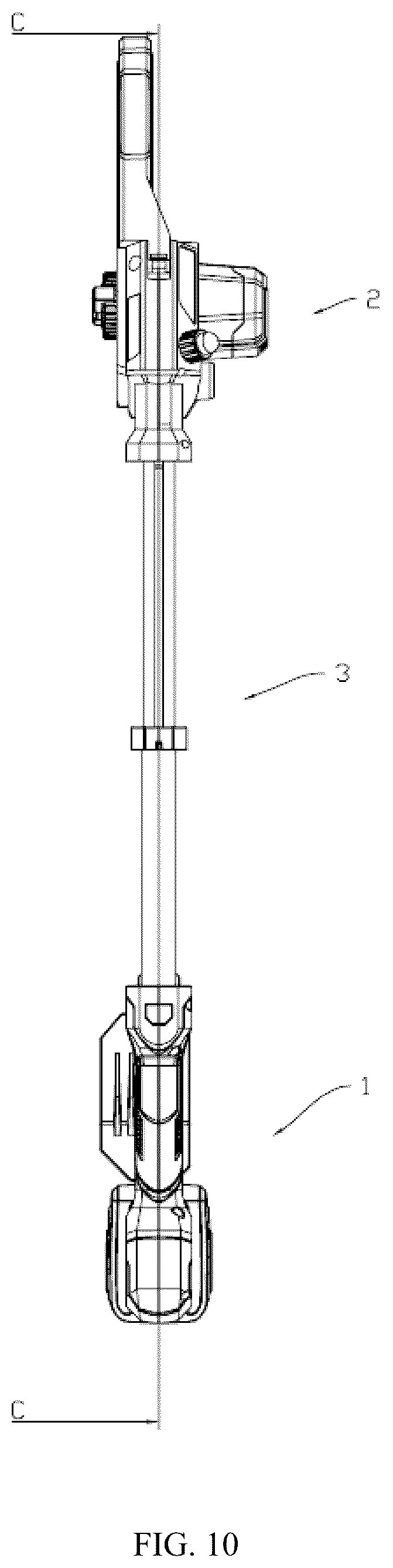 Patent US12599065 Figure 10 – Telescopic structure, telescopic blower, and telescopic electric chainsaw