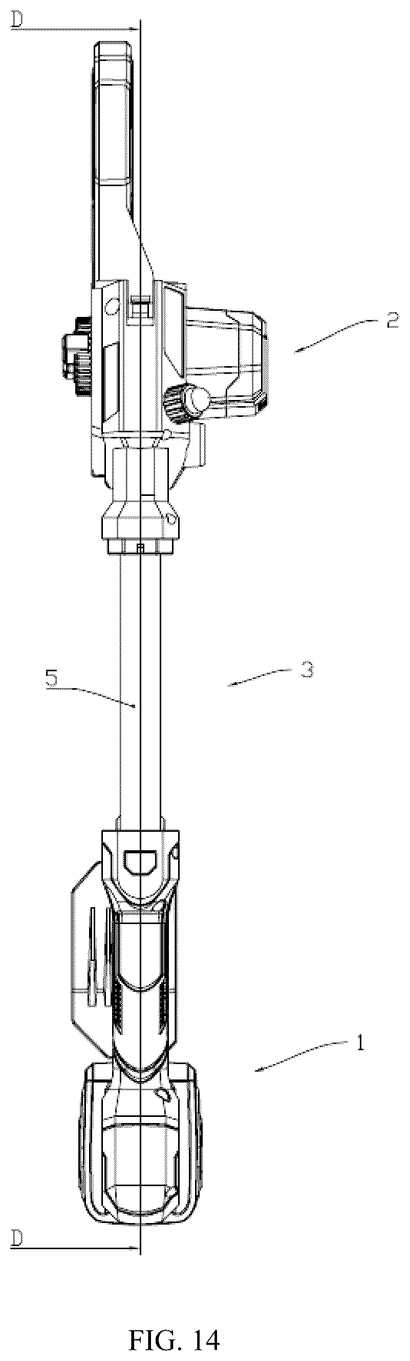 Patent US12599065 Figure 13 – Telescopic structure, telescopic blower, and telescopic electric chainsaw