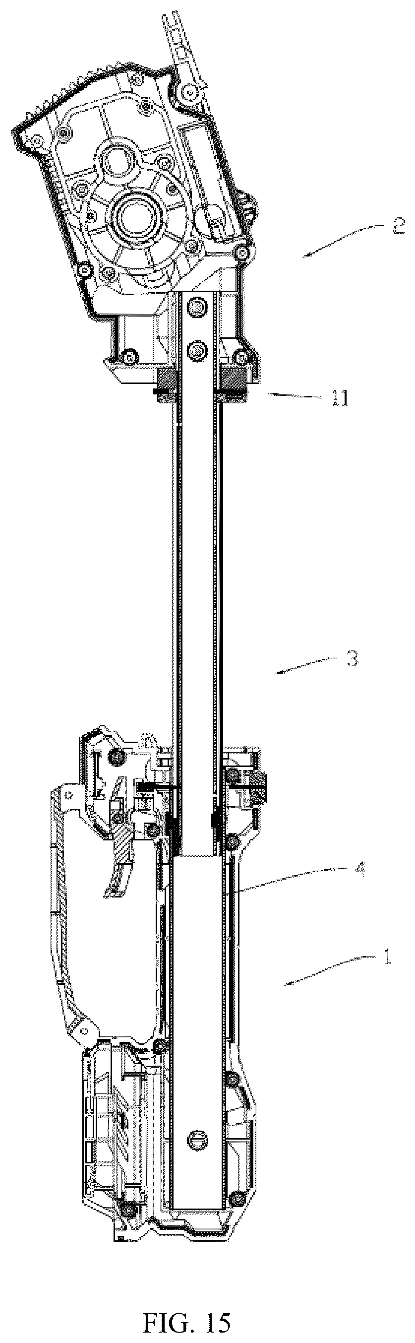 Patent US12599065 Figure 14 – Telescopic structure, telescopic blower, and telescopic electric chainsaw