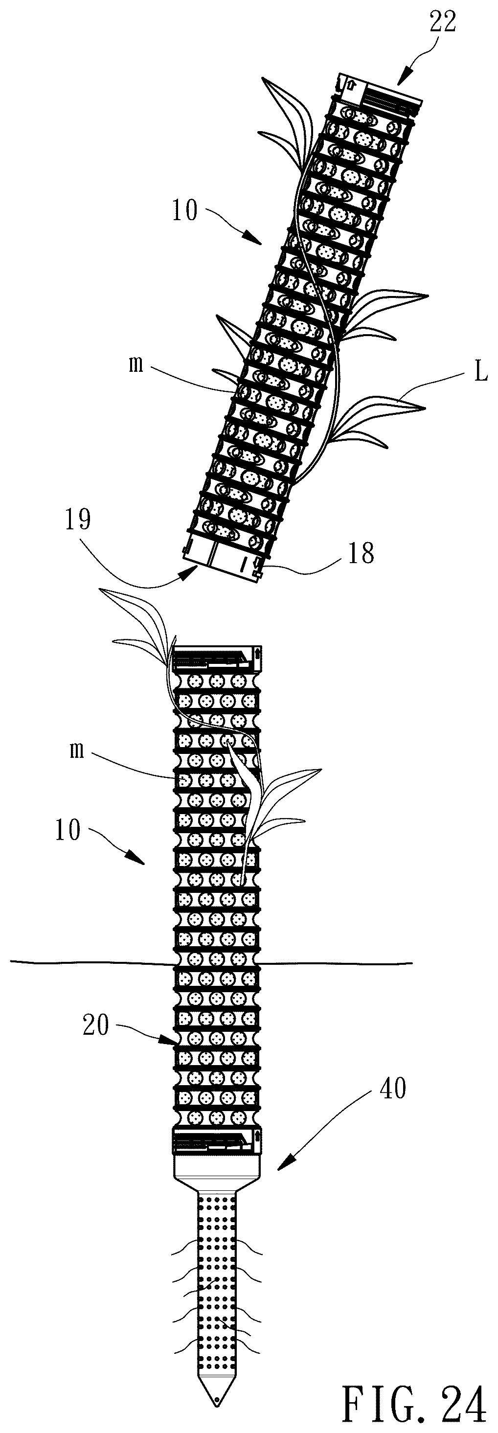 Patent US12599066 Figure 20 – Planting column