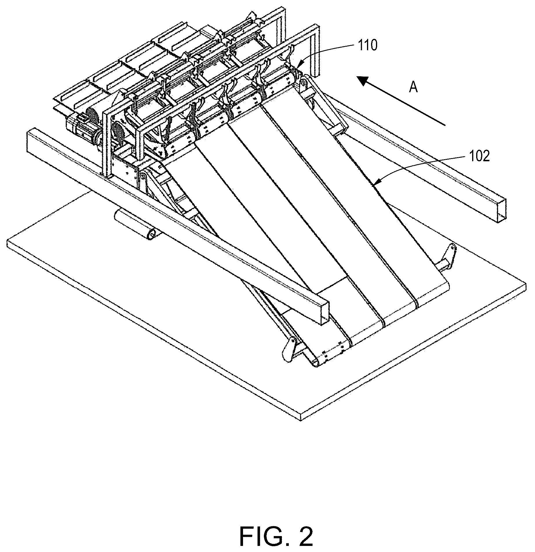 Patent US12599068 Figure 2 – Sod harvester and method for automatically rolling up a slab of sod