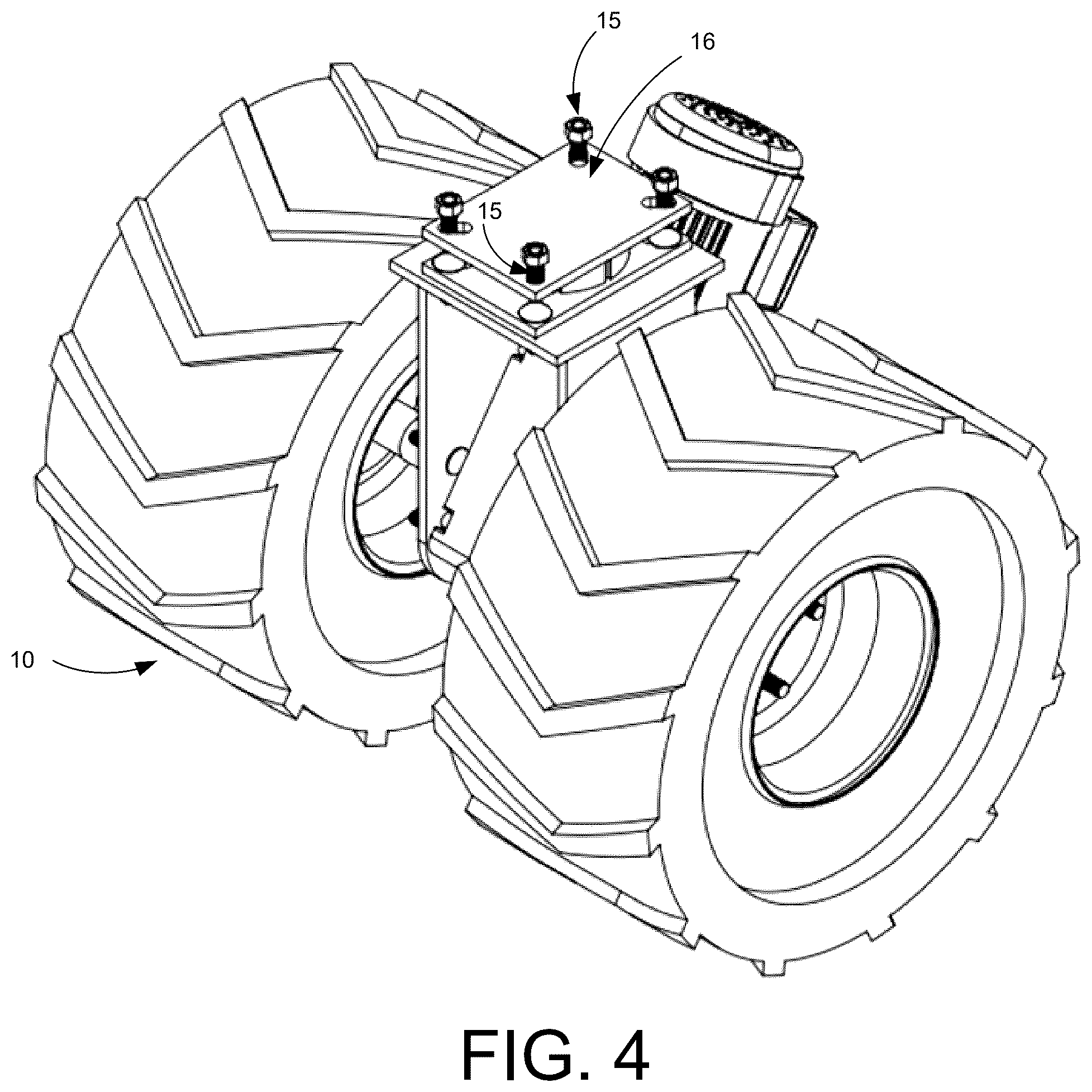 Patent US12599109 Figure 4 – Dually drive wheel assembly