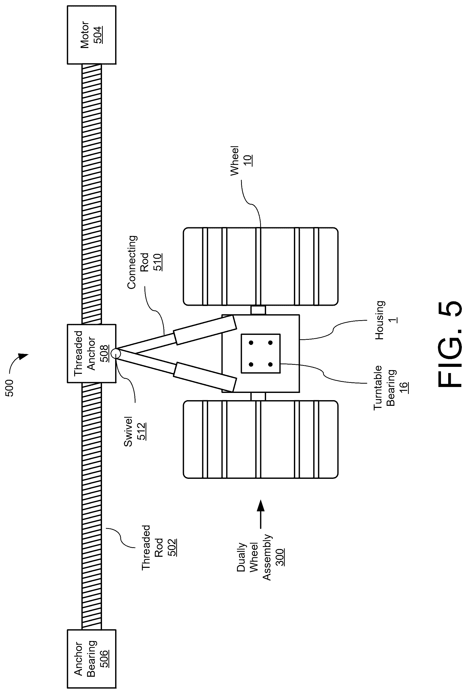 Patent US12599109 Figure 5 – Dually drive wheel assembly