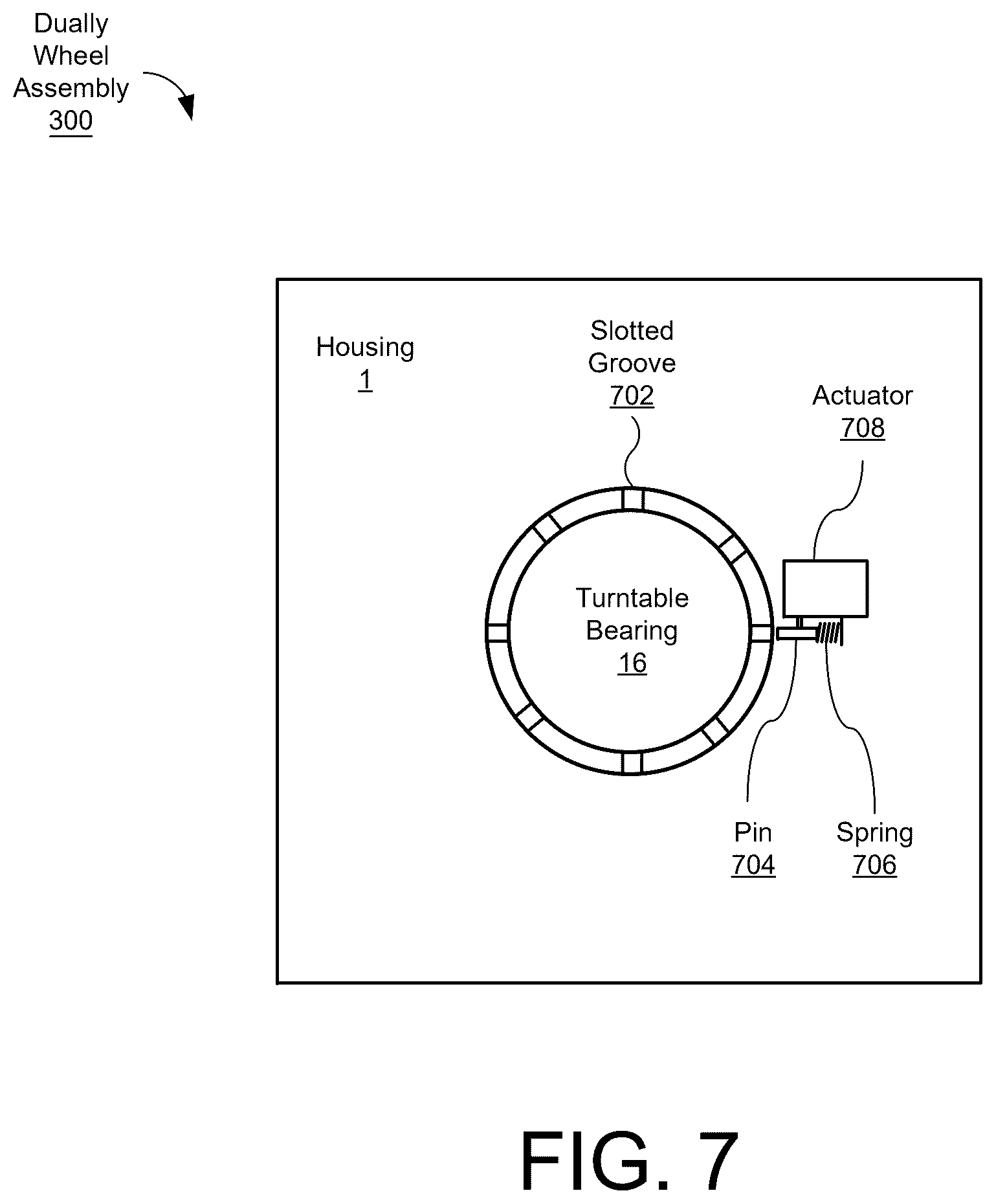 Patent US12599109 Figure 7 – Dually drive wheel assembly