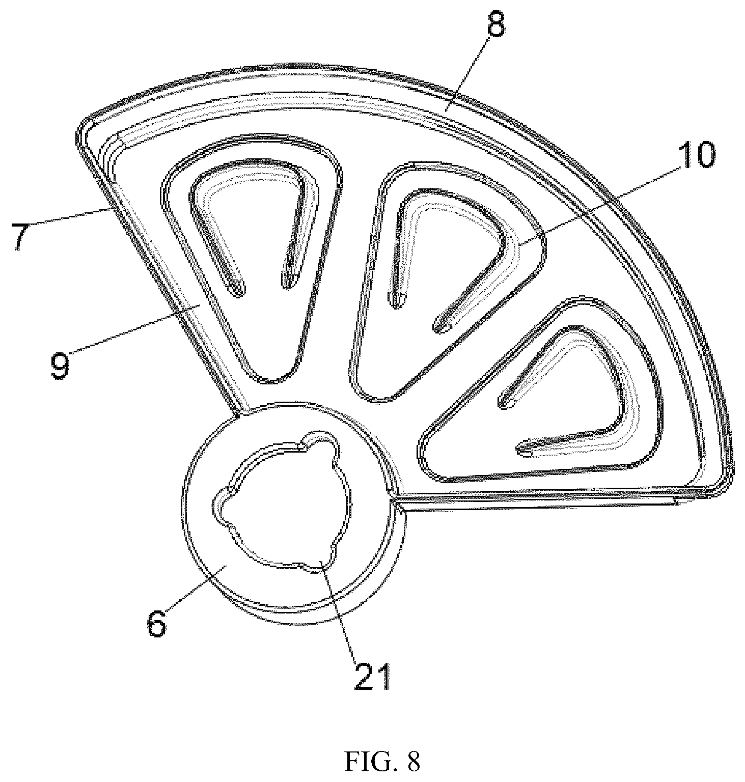 Patent US12599110 Figure 8 – Slow feeder