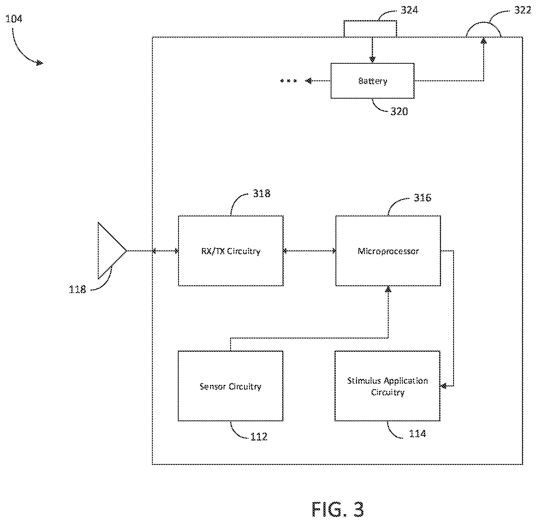 Patent US12599113 Figure 3 – Animal training device that controls stimulus using proportional pressure-based input