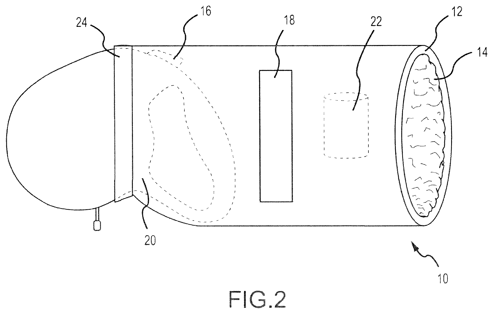 Patent US12599114 Figure 2 – Cover for a retractable dog leash