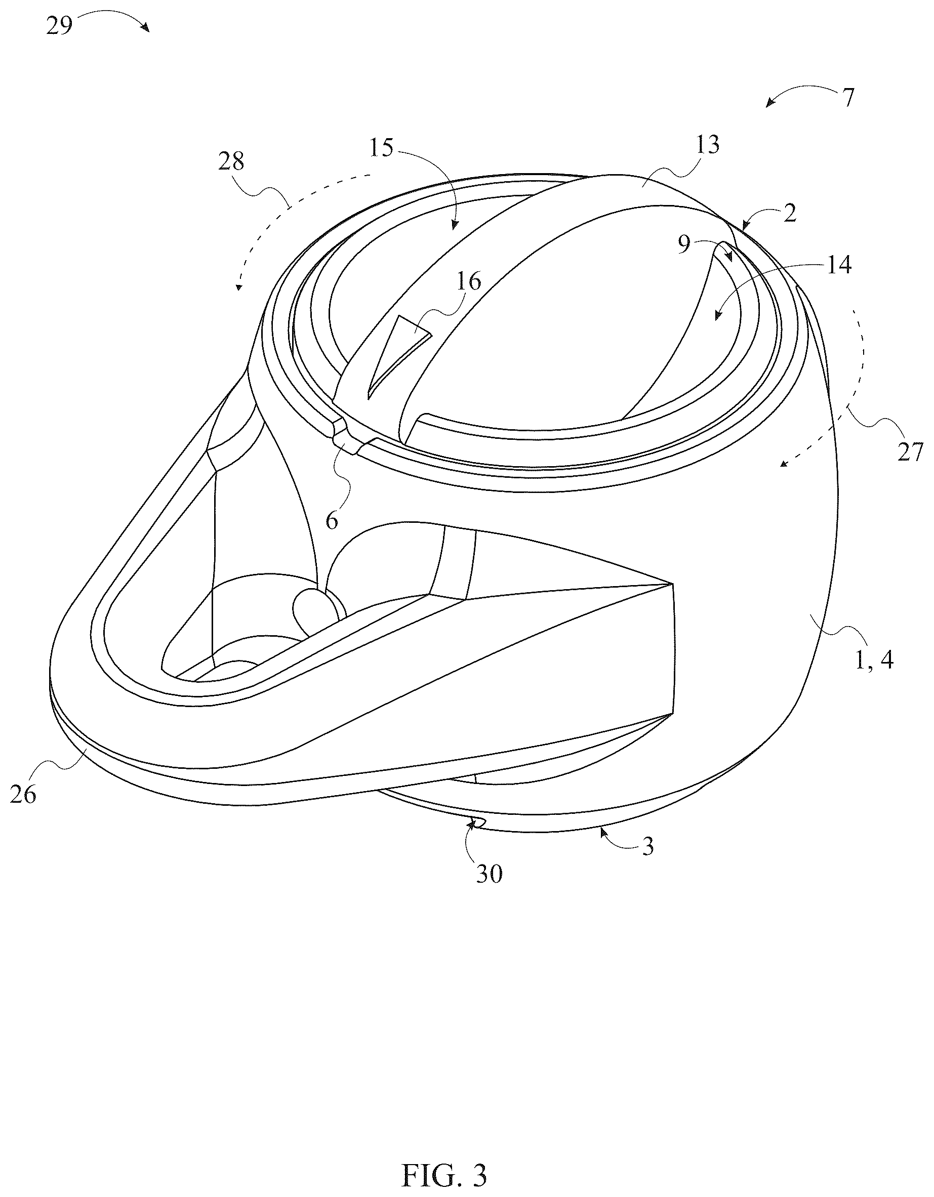 Patent US12599121 Figure 3 – Fishing line to lure connector