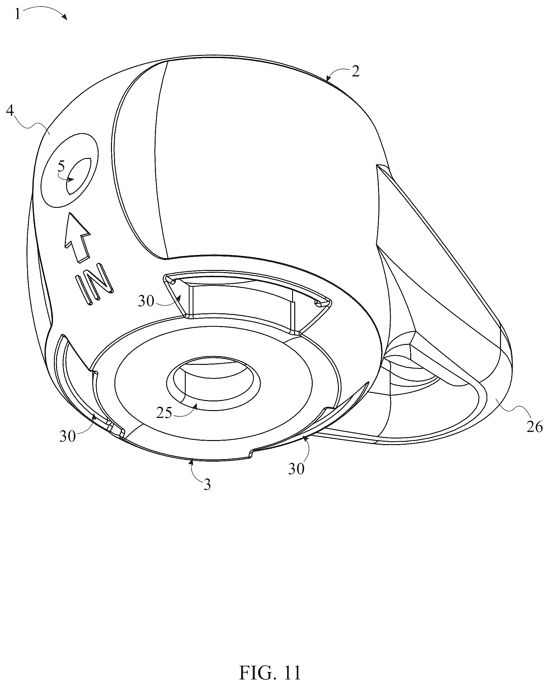Patent US12599121 Figure 11 – Fishing line to lure connector