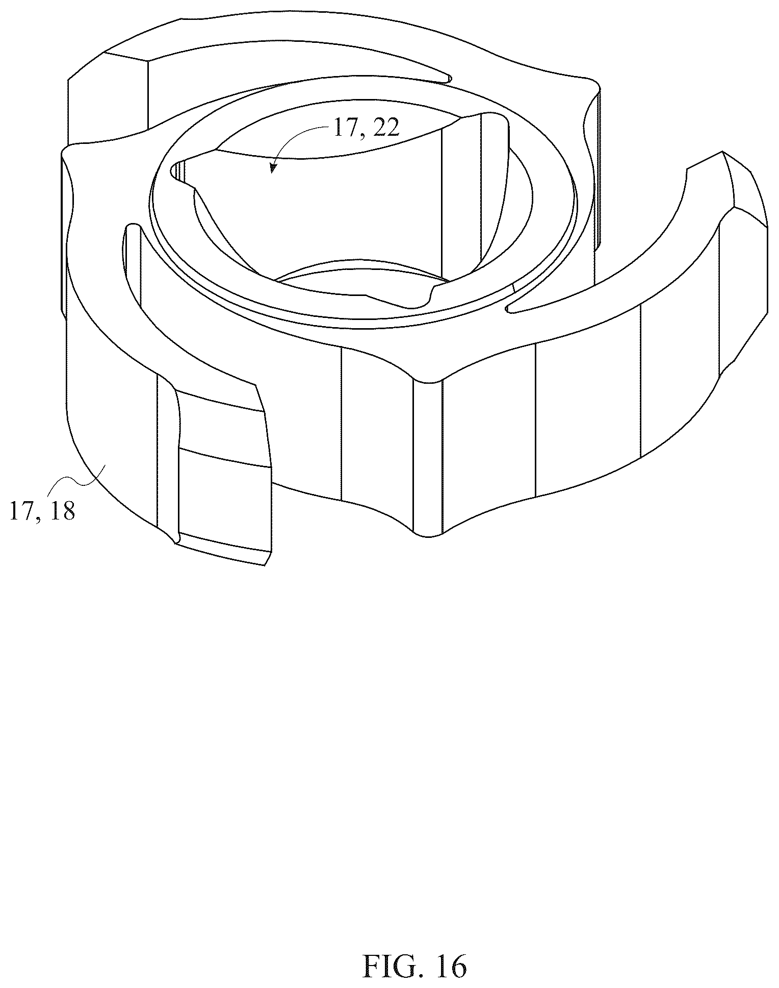 Patent US12599121 Figure 16 – Fishing line to lure connector