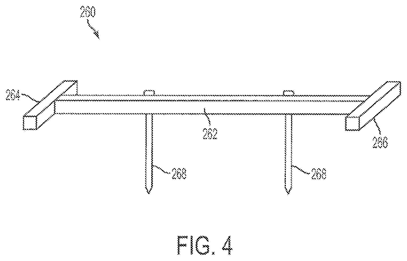 Patent US12599125 Figure 4 – Safety rail
