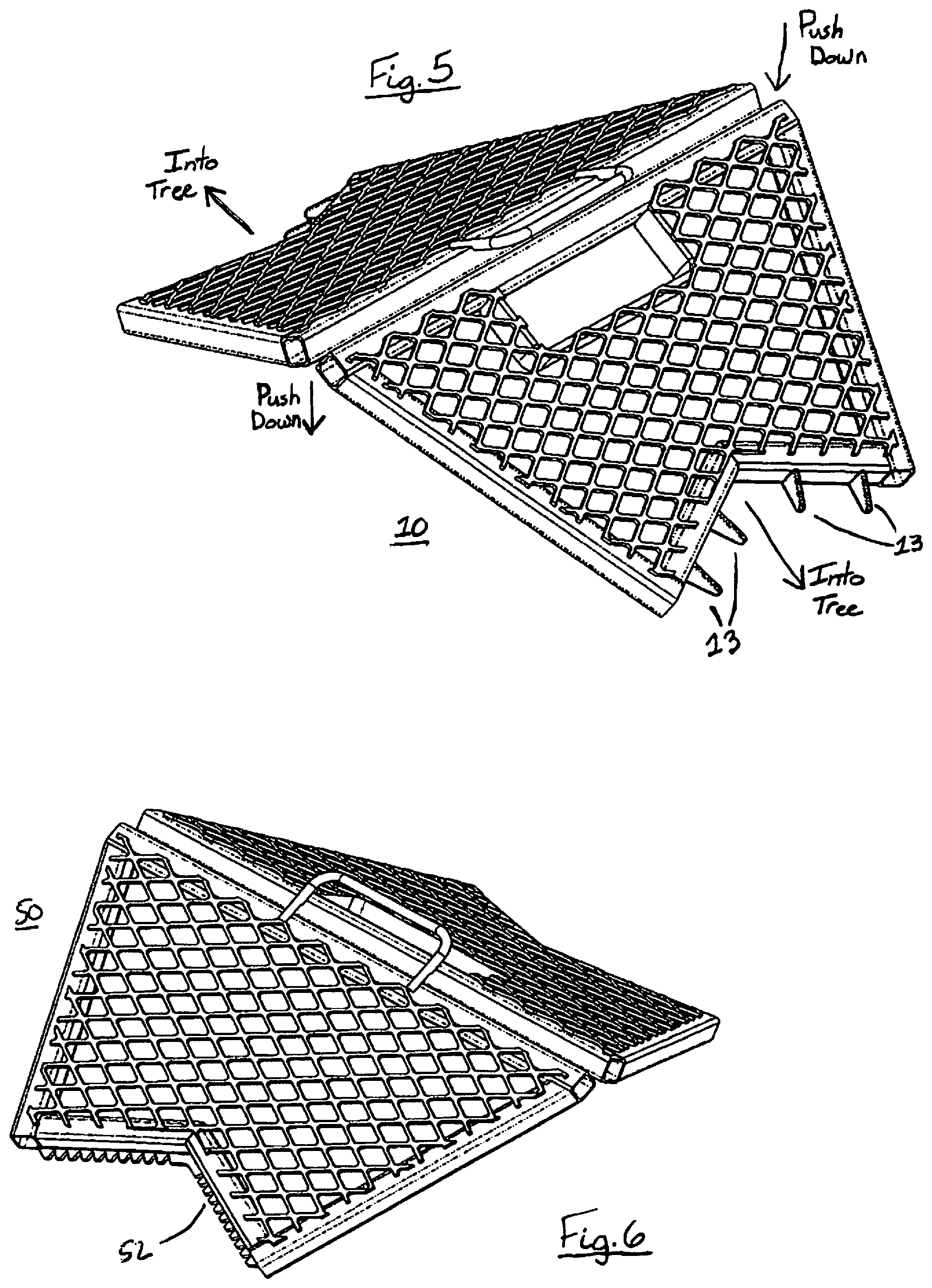Patent US12599126 Figure 3 – Foldable tree stand