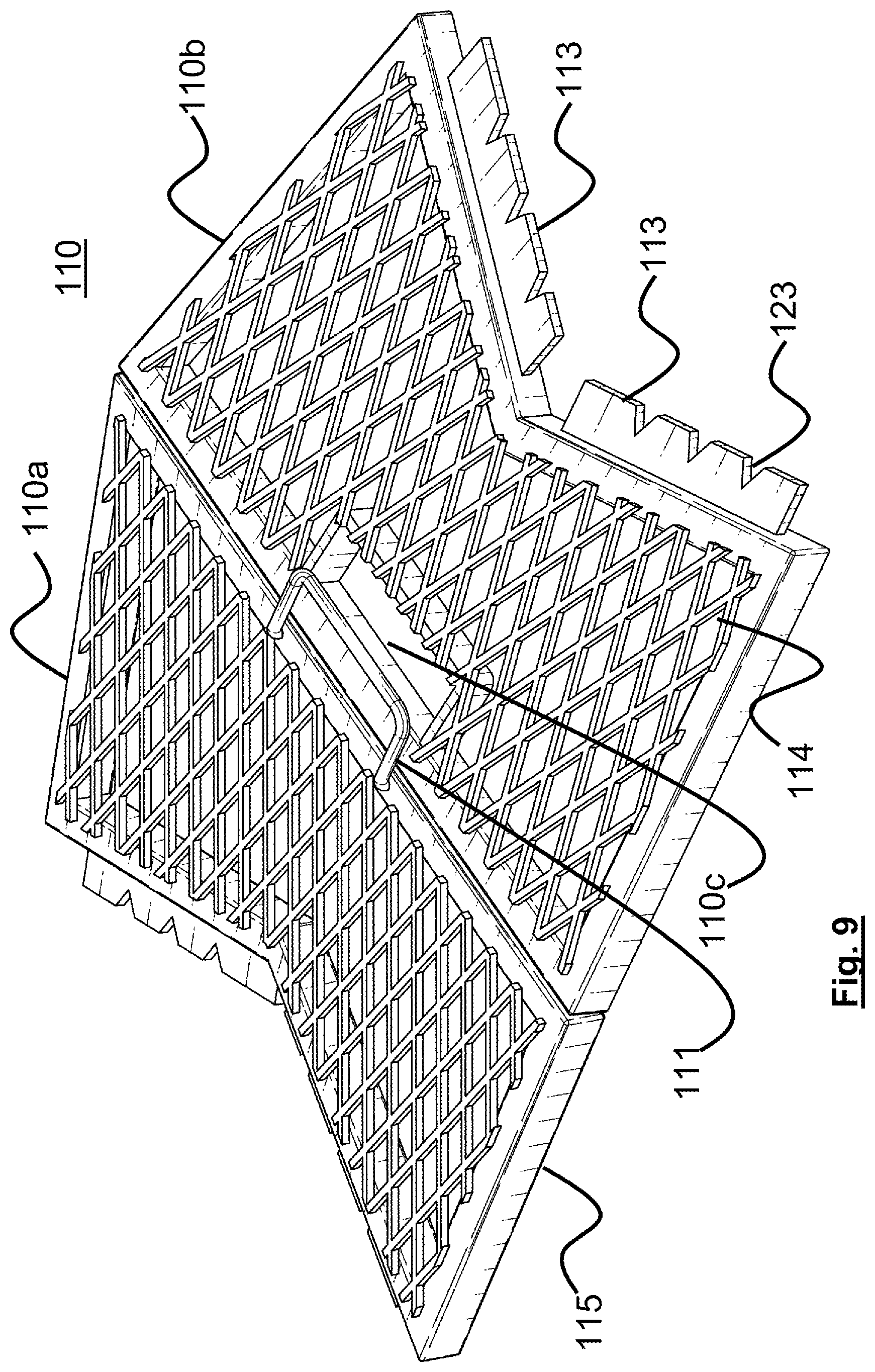 Patent US12599126 Figure 5 – Foldable tree stand