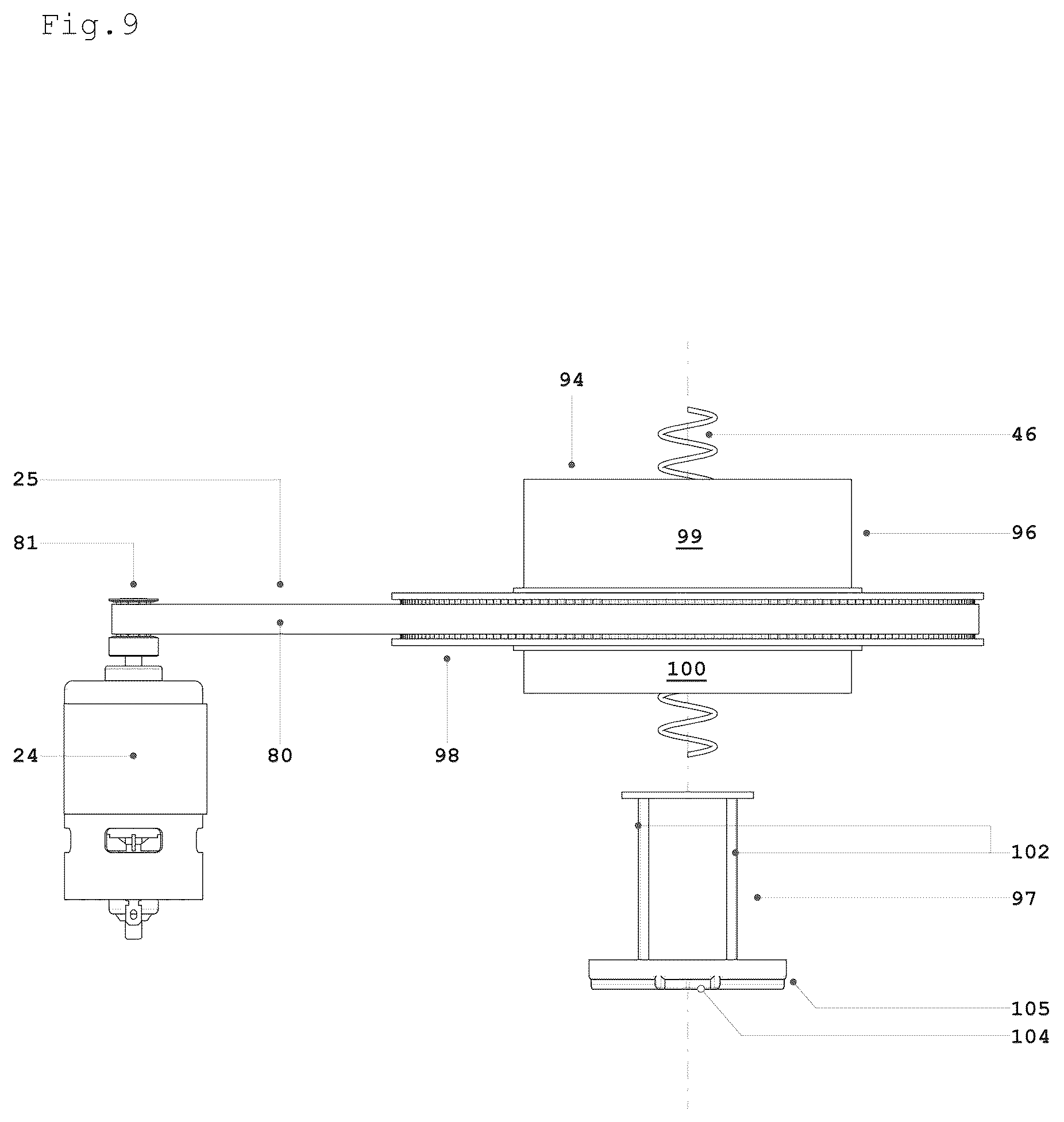 Patent US12599148 Figure 10 – Semi-automatic machine for crushing and for collecting outside frozen food substances for a subsequent food use of said food substances