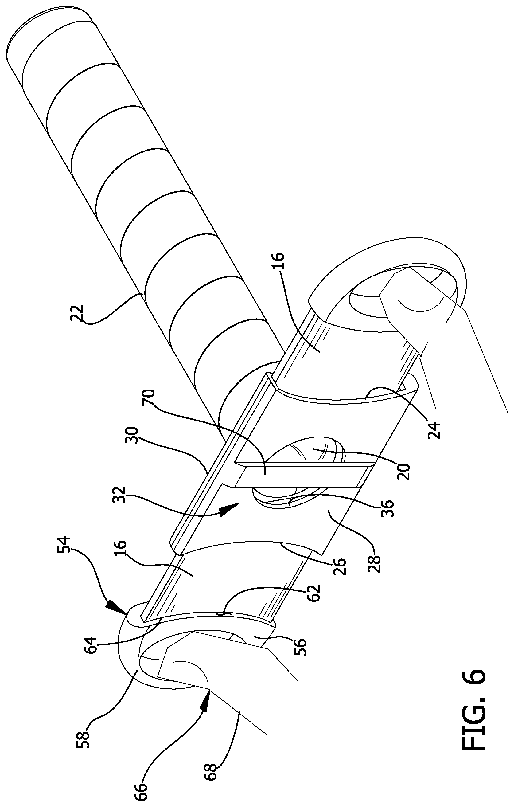 Patent US12599167 Figure 5 – Cigar trimmer limiting device
