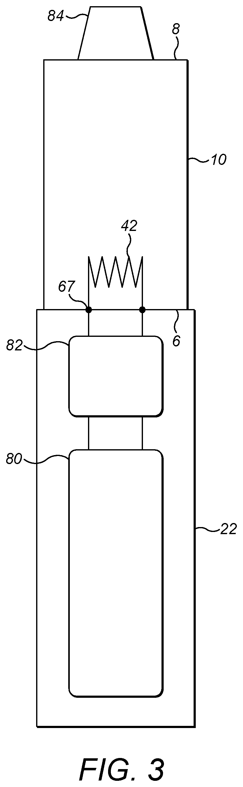 Patent US12599170 Figure 3 – Cartridge for a vapour generating system