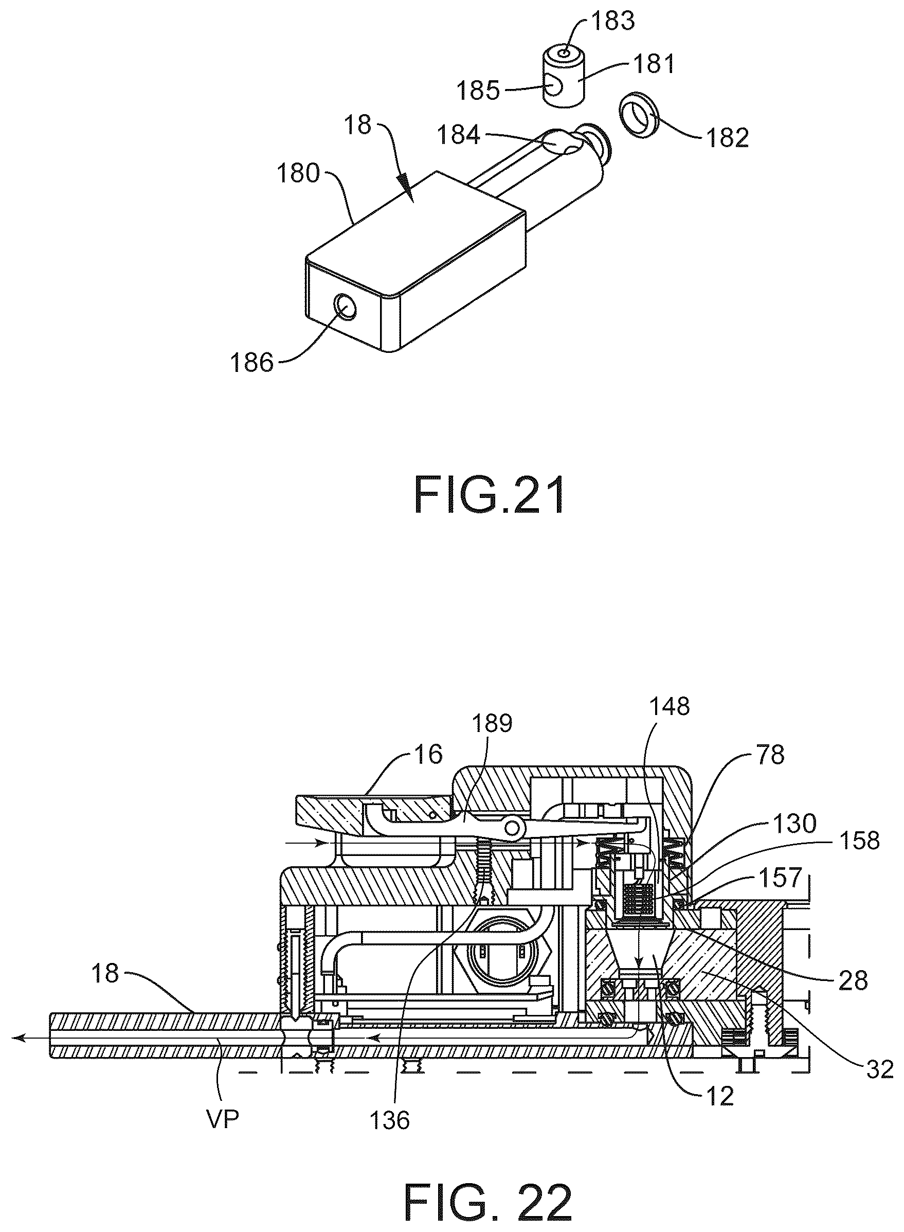 Patent US12599171 Figure 8 – Multi-portion vaping device