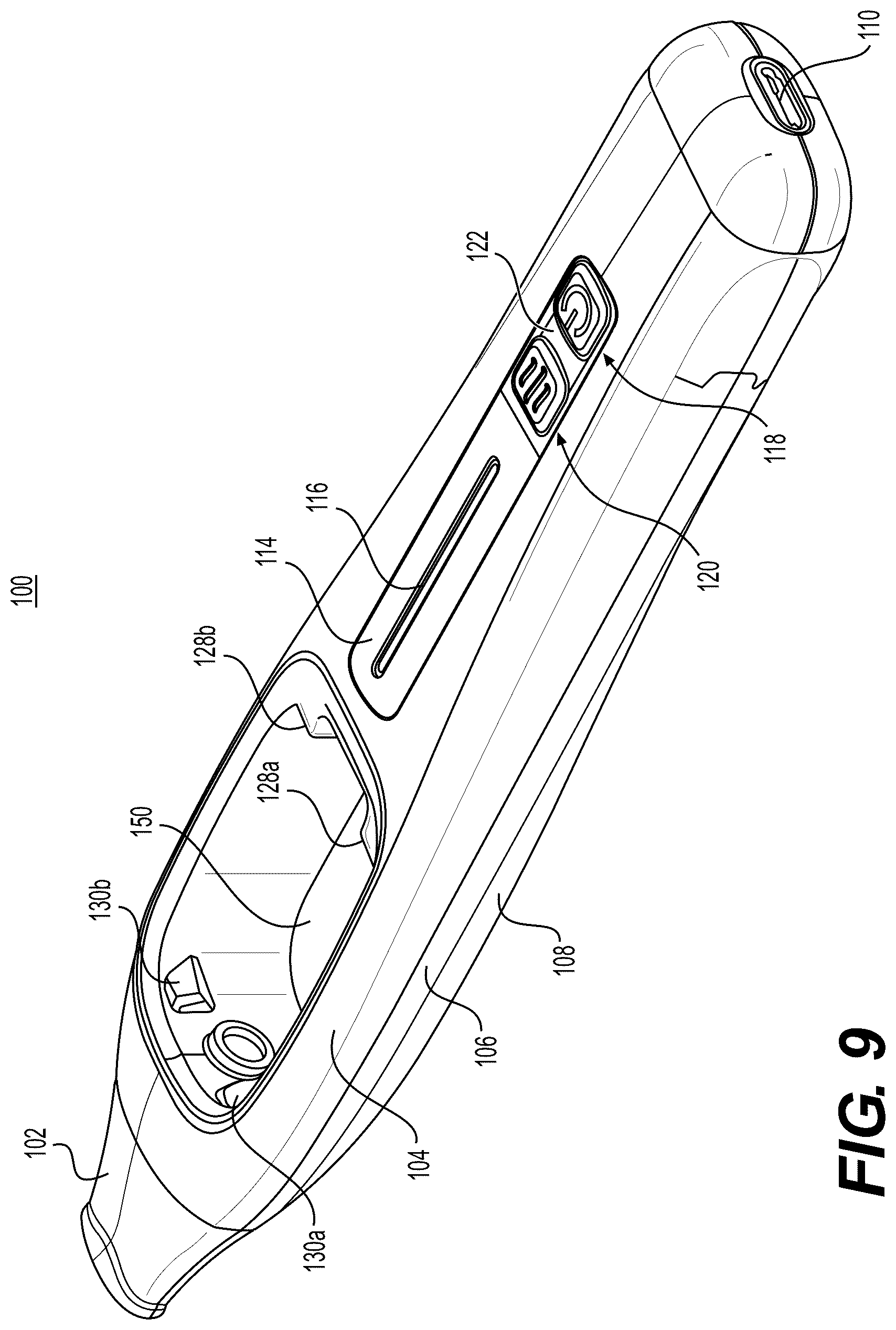 Patent US12599172 Figure 9 – Nicotine pod assemblies and nicotine e-vaping devices