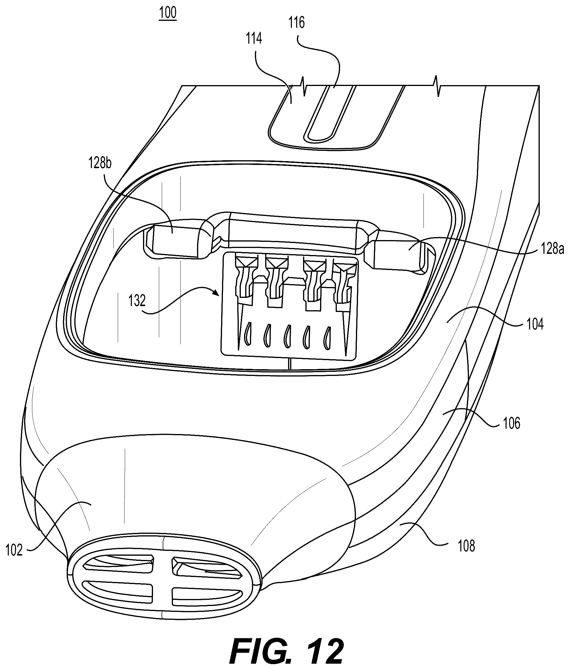 Patent US12599172 Figure 12 – Nicotine pod assemblies and nicotine e-vaping devices