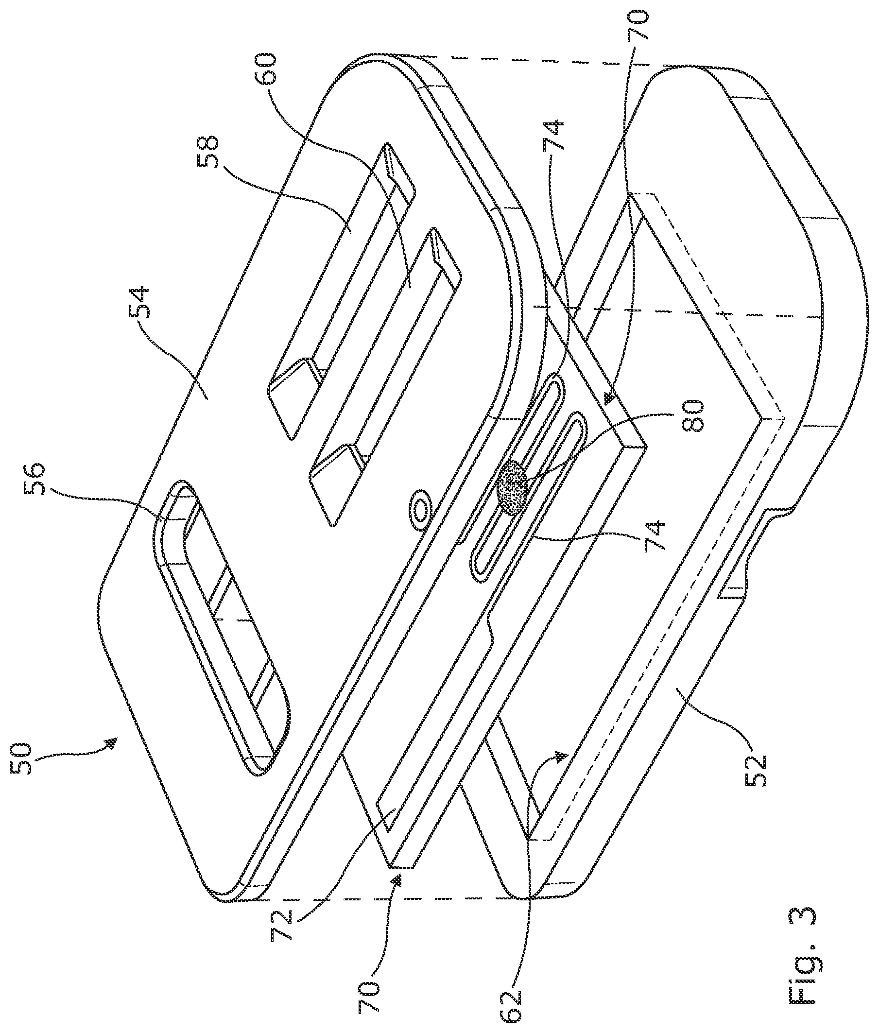 Patent US12599177 Figure 3 – Mouthpiece assembly for an inhalation device including a replaceable substrate component, and a replaceable substrate component therefor