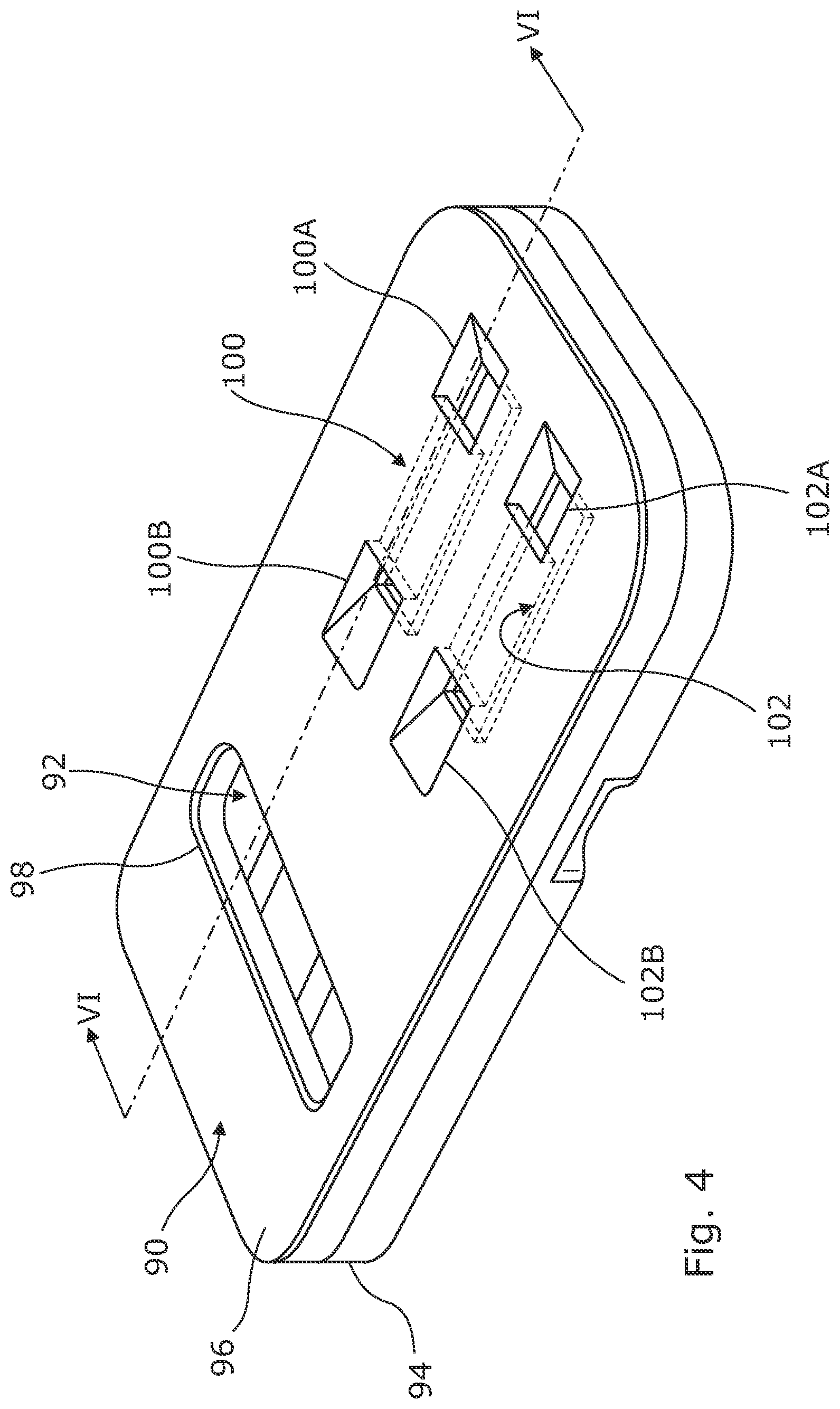 Patent US12599177 Figure 4 – Mouthpiece assembly for an inhalation device including a replaceable substrate component, and a replaceable substrate component therefor