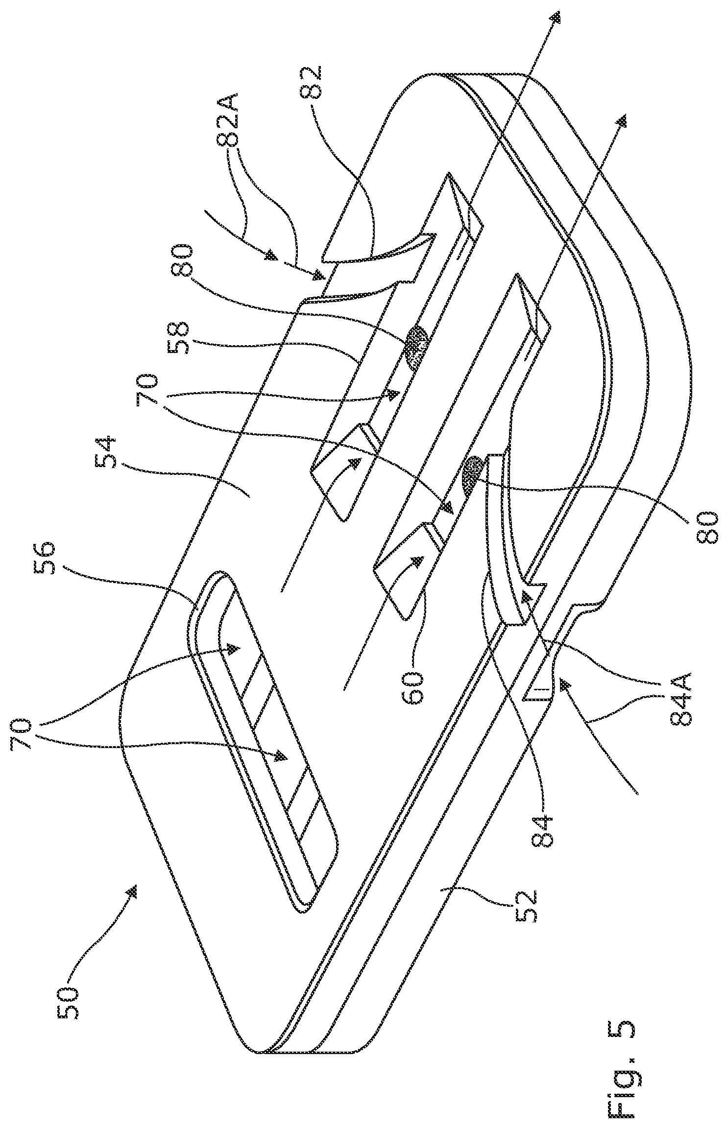 Patent US12599177 Figure 5 – Mouthpiece assembly for an inhalation device including a replaceable substrate component, and a replaceable substrate component therefor