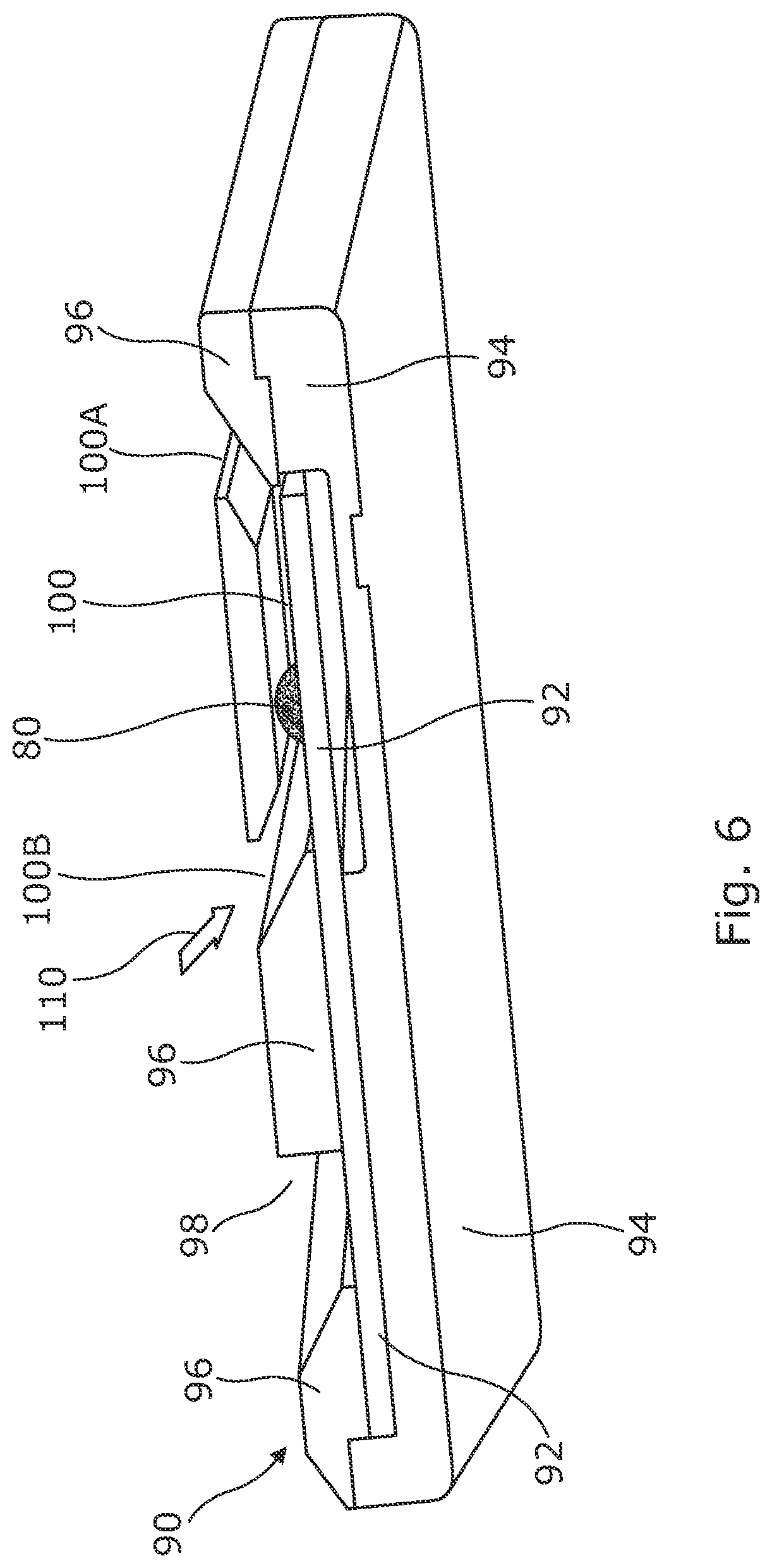 Patent US12599177 Figure 6 – Mouthpiece assembly for an inhalation device including a replaceable substrate component, and a replaceable substrate component therefor