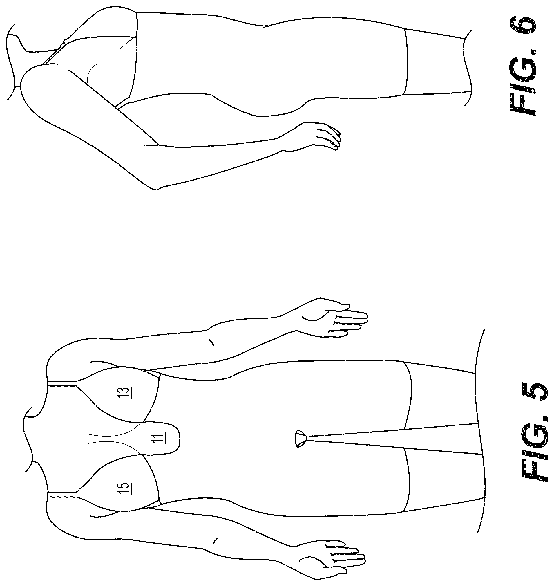 Patent US12599182 Figure 5 – Shaping garment with adjustable low back