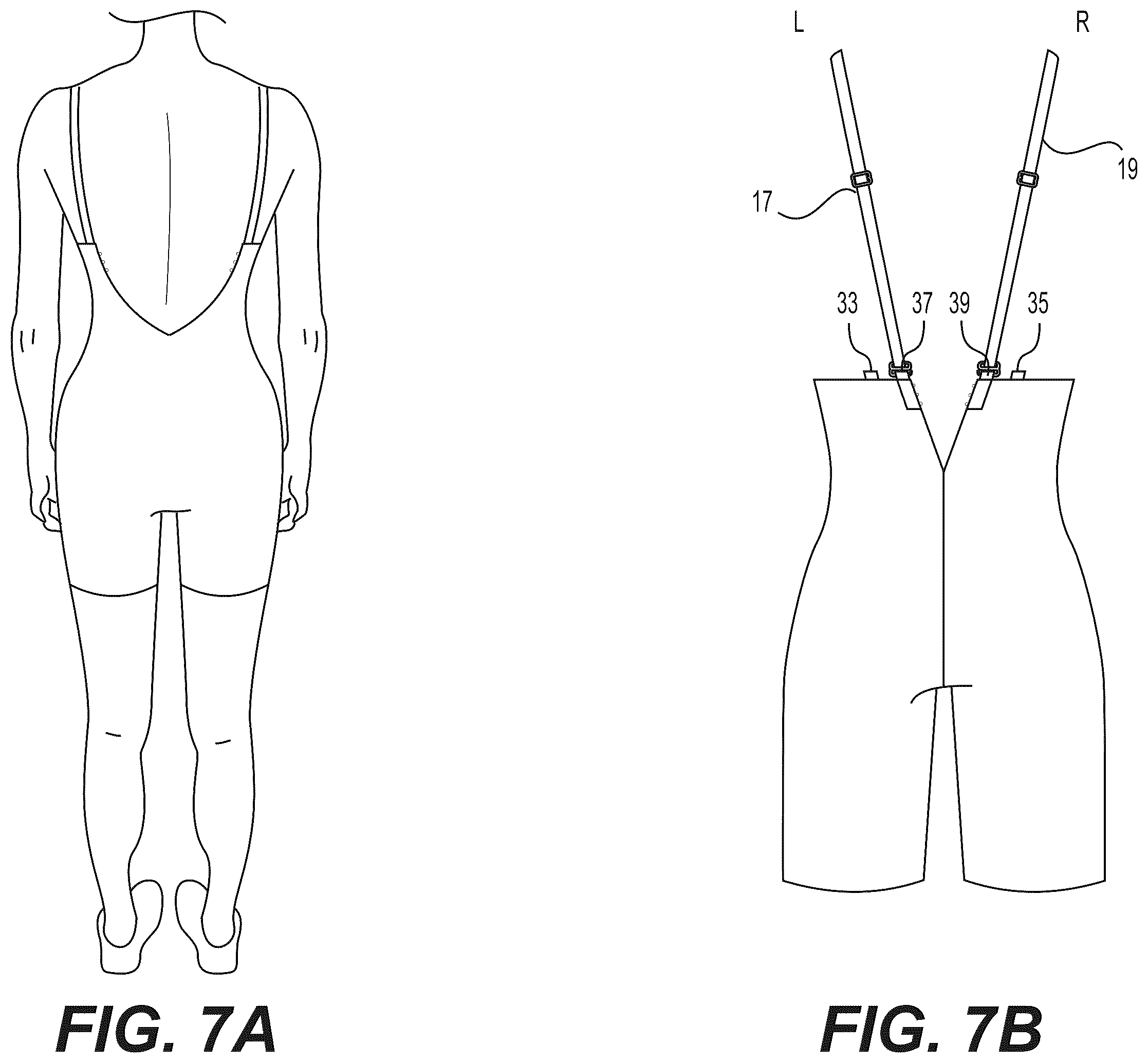 Patent US12599182 Figure 6 – Shaping garment with adjustable low back