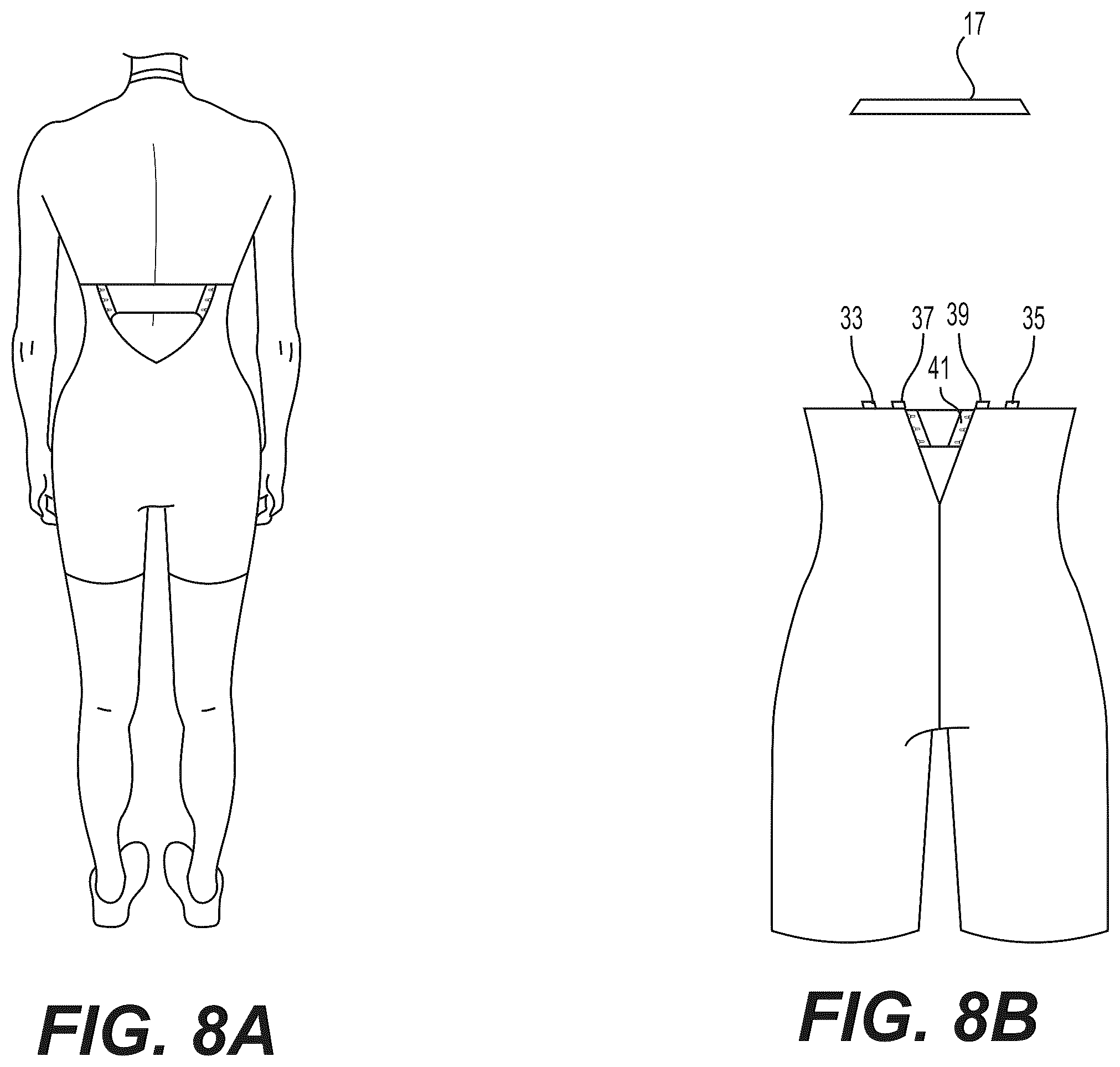 Patent US12599182 Figure 7 – Shaping garment with adjustable low back