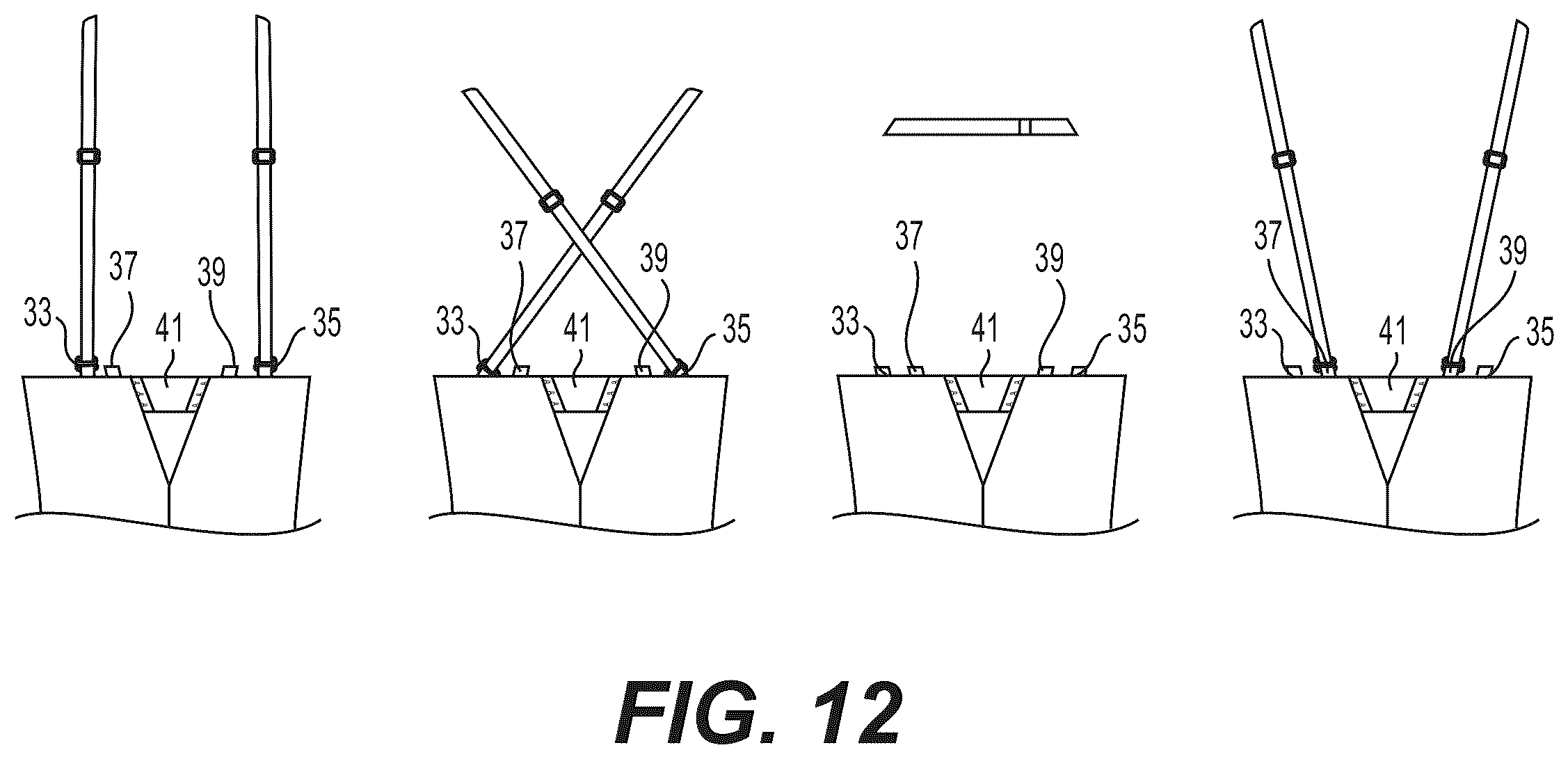 Patent US12599182 Figure 11 – Shaping garment with adjustable low back