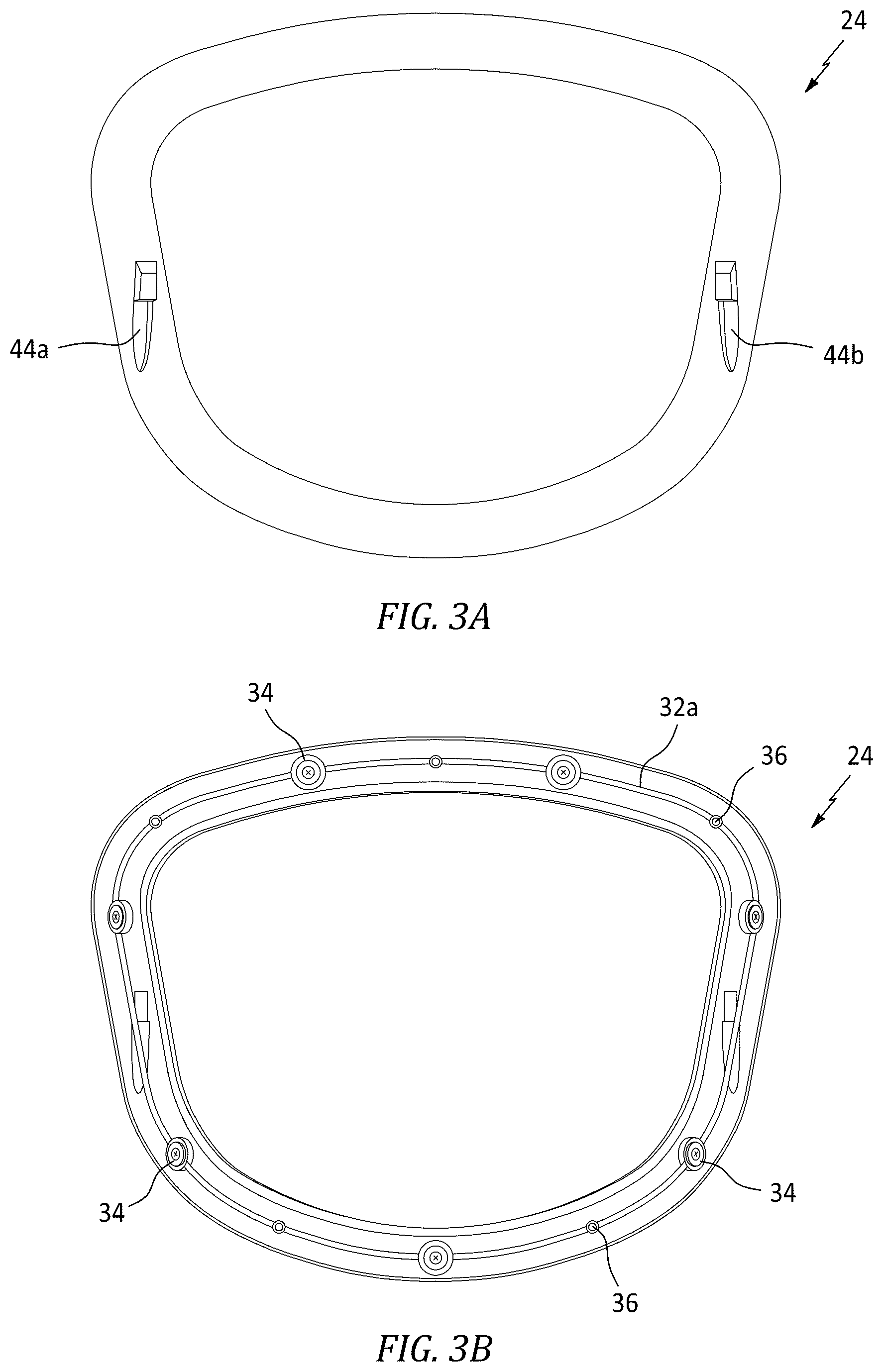 Patent US12599184 Figure 3 – Personal protective equipment ensemble made up of a launderable hood and an air dispersion protective face shield assembly