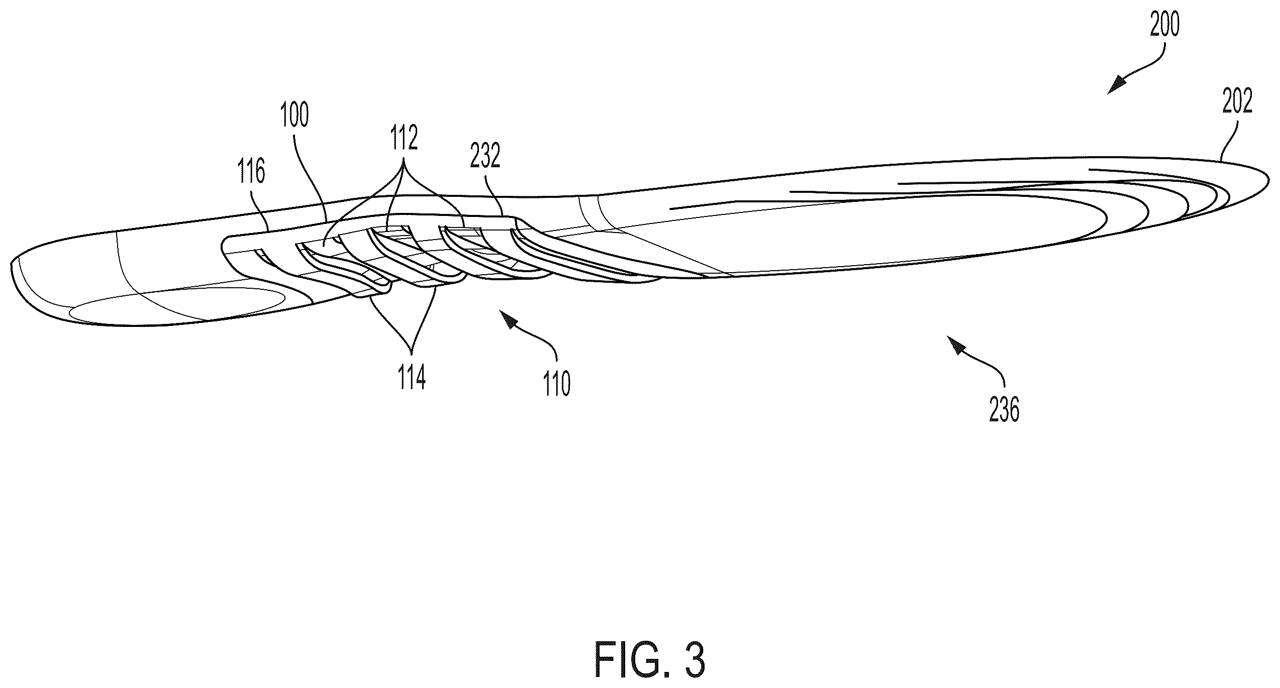 Patent US12599192 Figure 4 – Flexible arch support for footwear