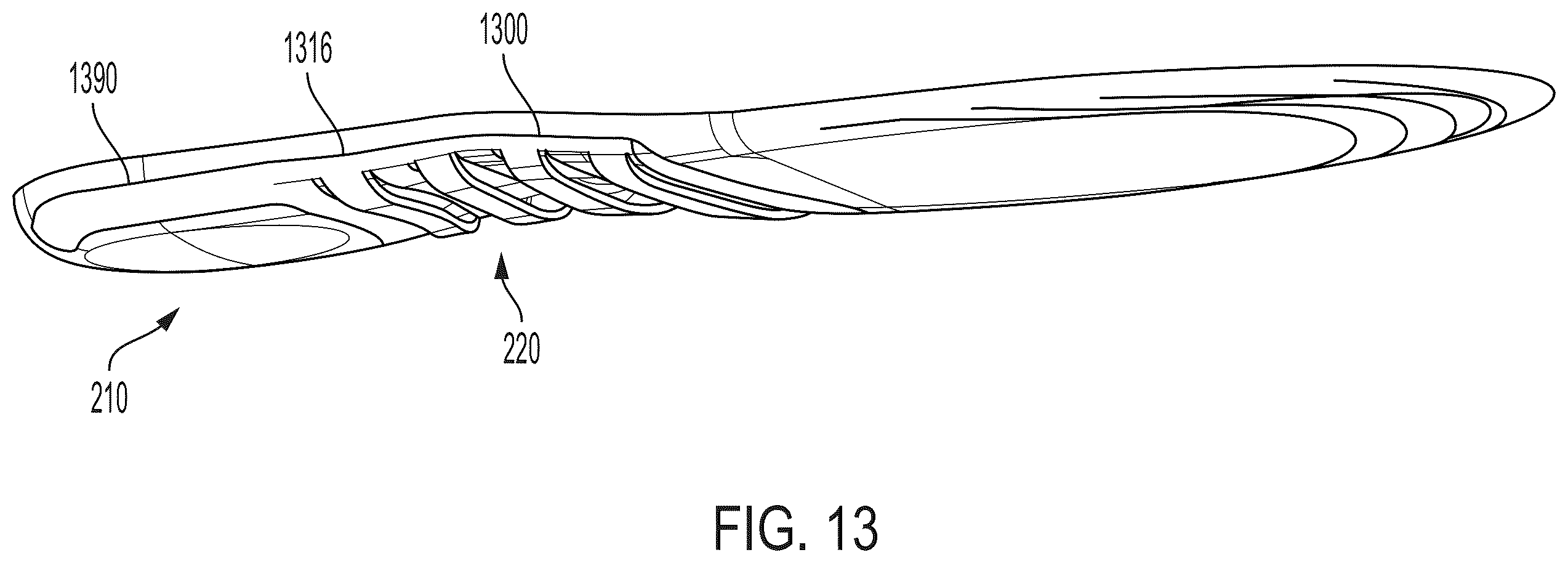 Patent US12599192 Figure 15 – Flexible arch support for footwear