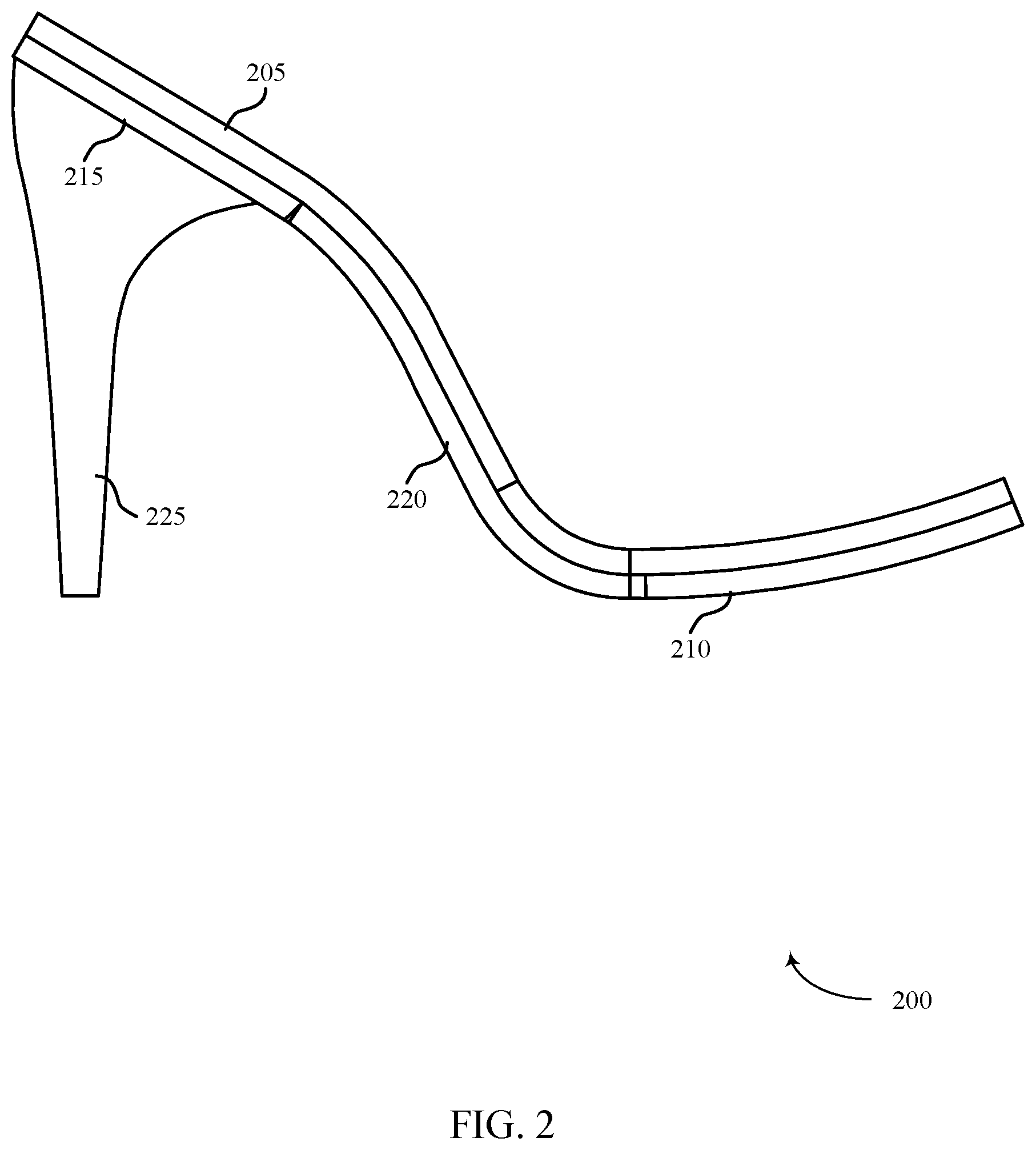 Patent US12599195 Figure 2 – Fully convertible high heel-to-flat shoe