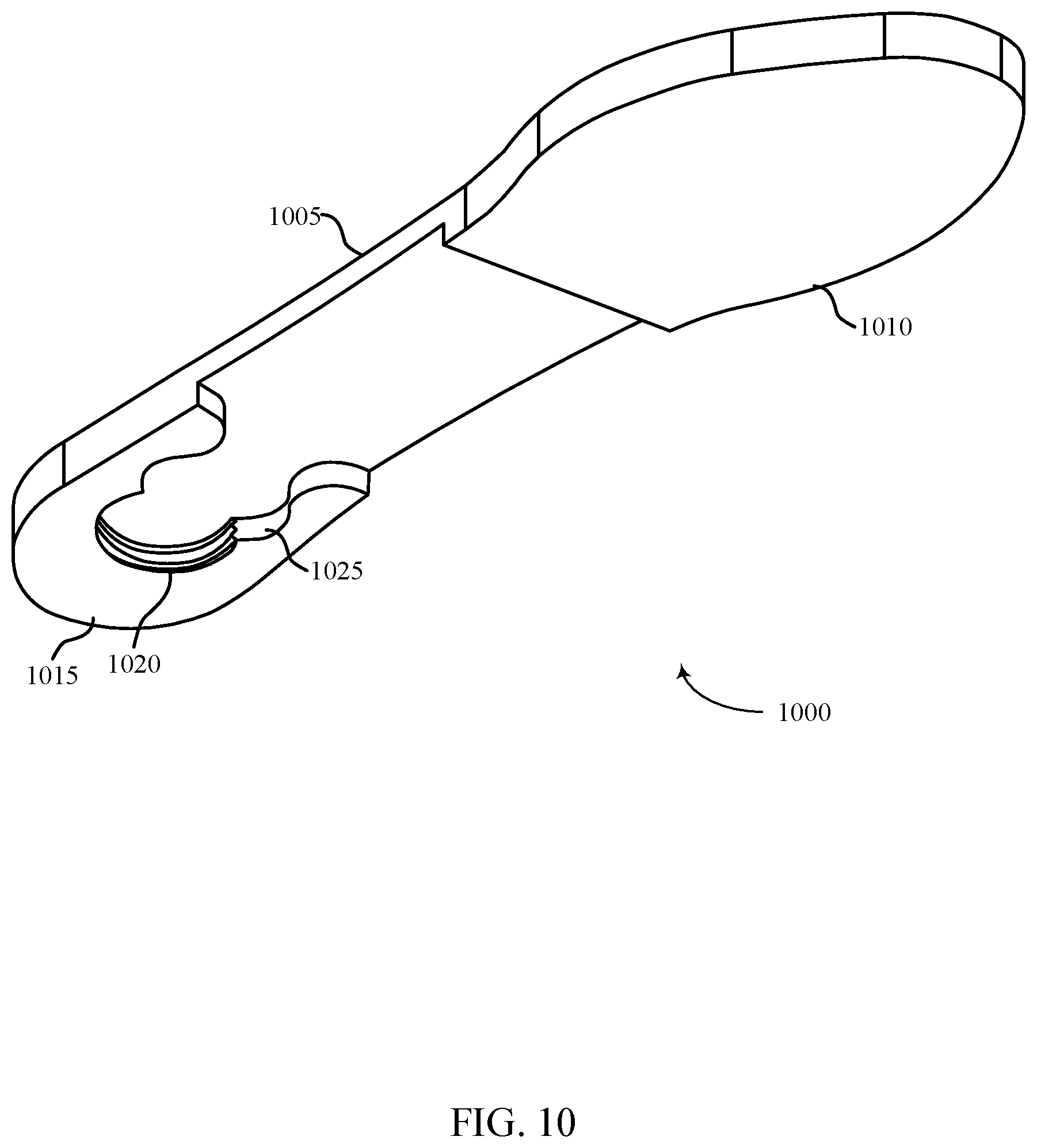 Patent US12599195 Figure 10 – Fully convertible high heel-to-flat shoe