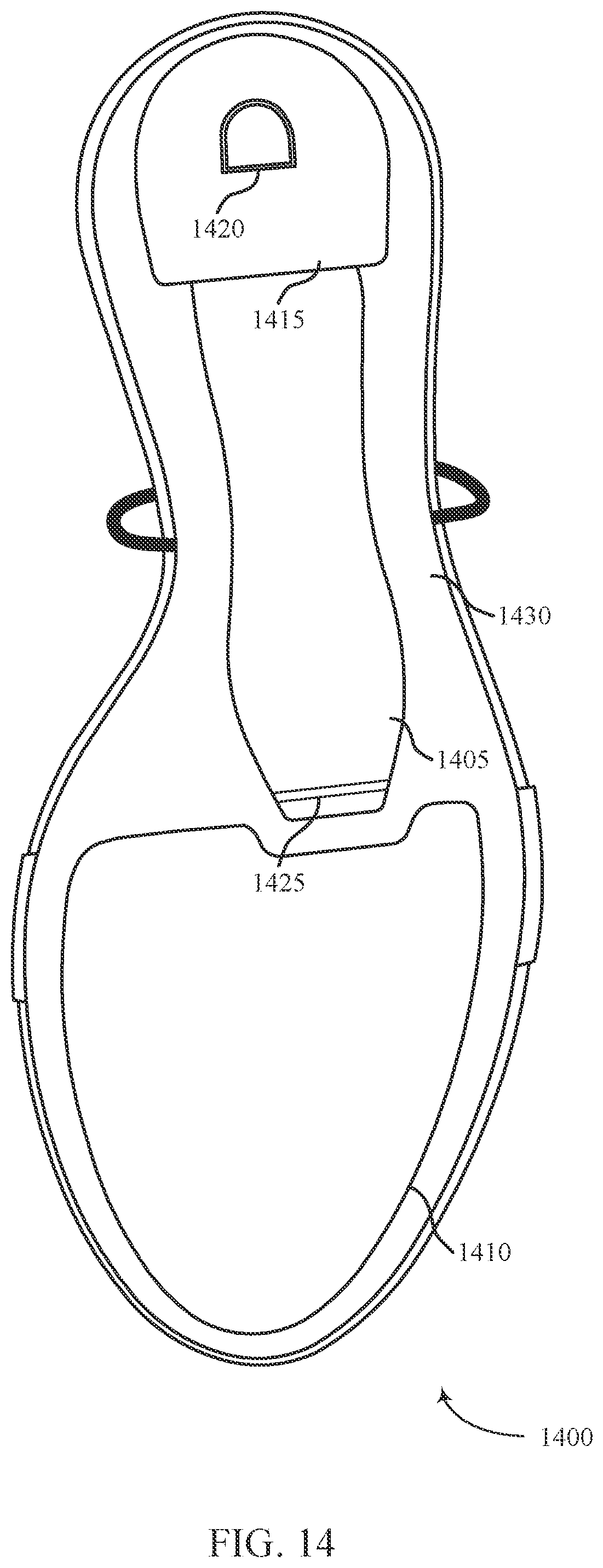 Patent US12599195 Figure 14 – Fully convertible high heel-to-flat shoe